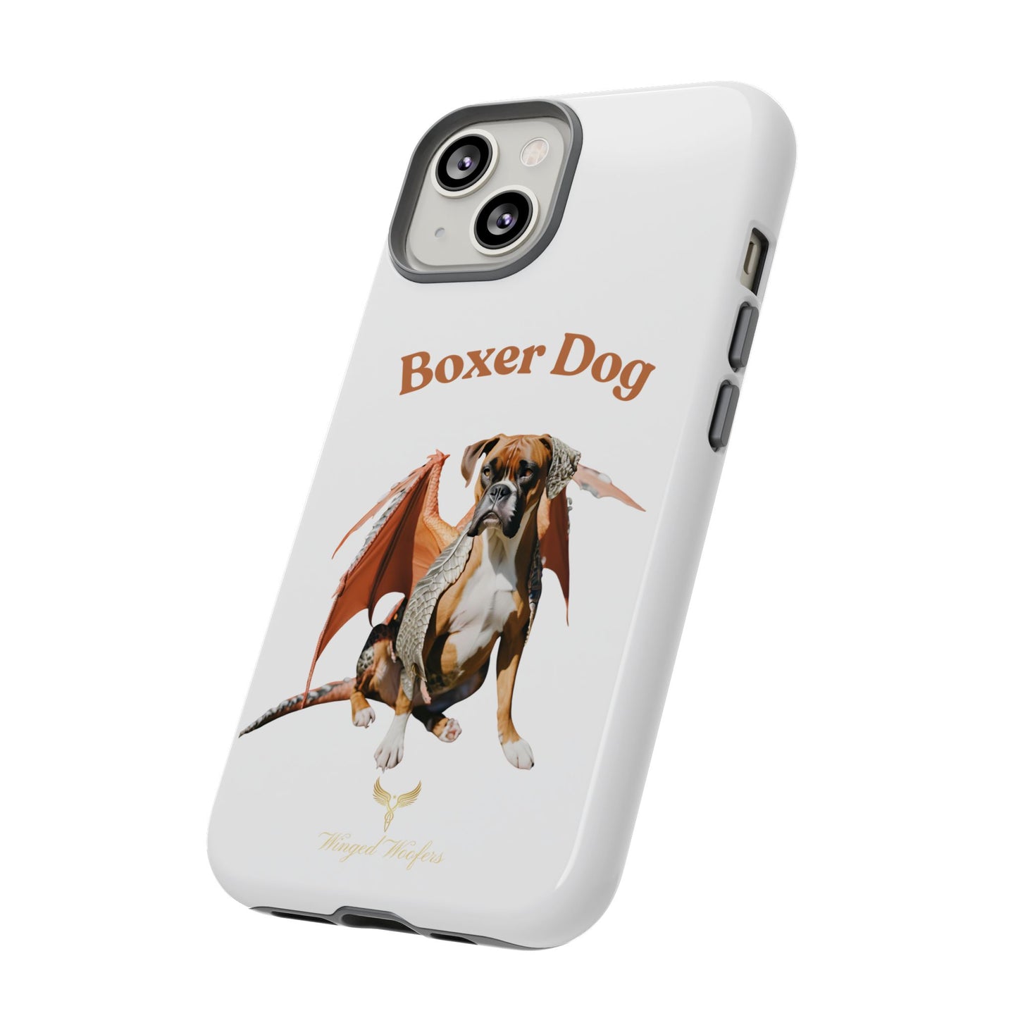 Boxer Dog Dragon Art Phone Case - Tough Cases