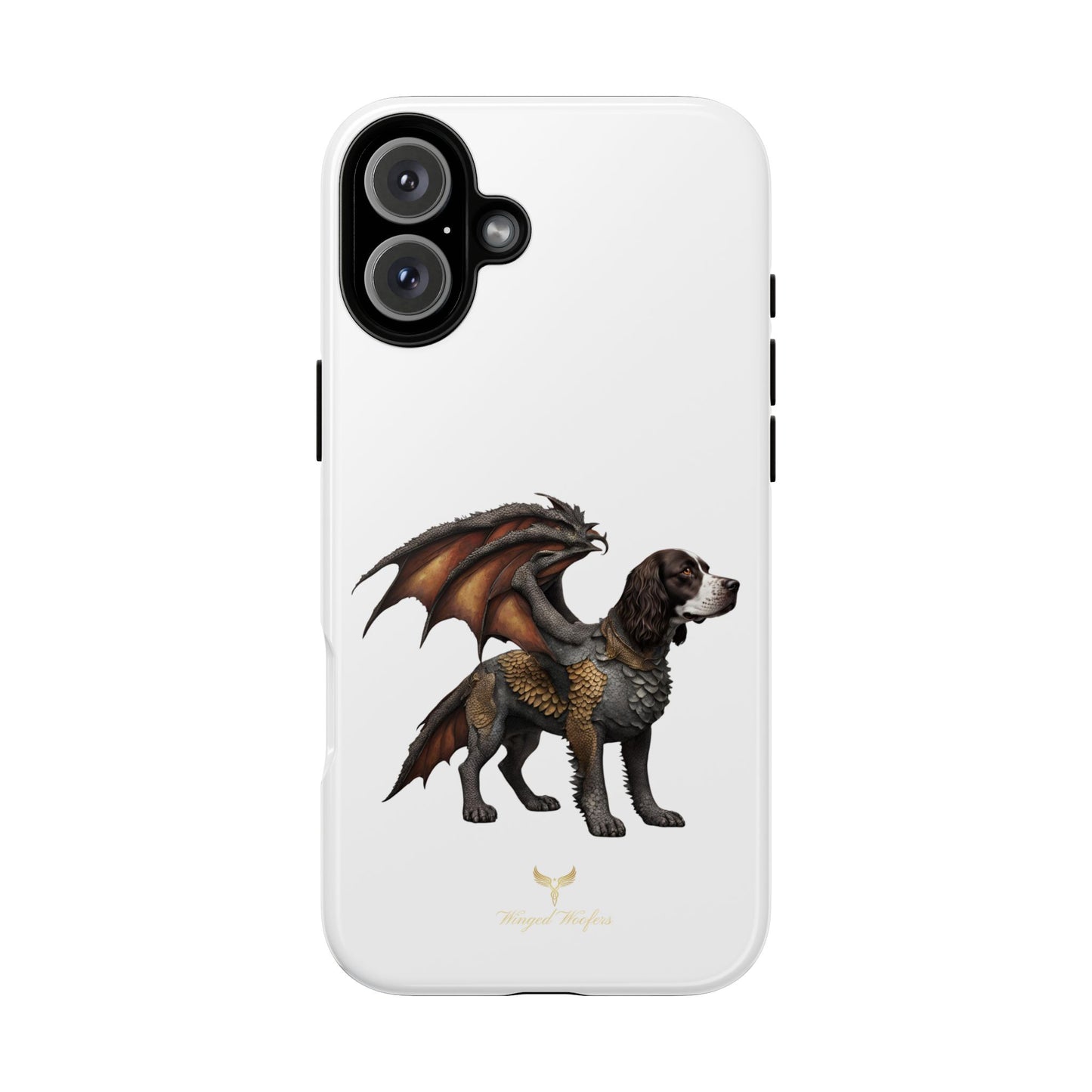 Fantasy Springer Spaniel as a Dragon Phone Case - Tough Cases for Pet Lovers