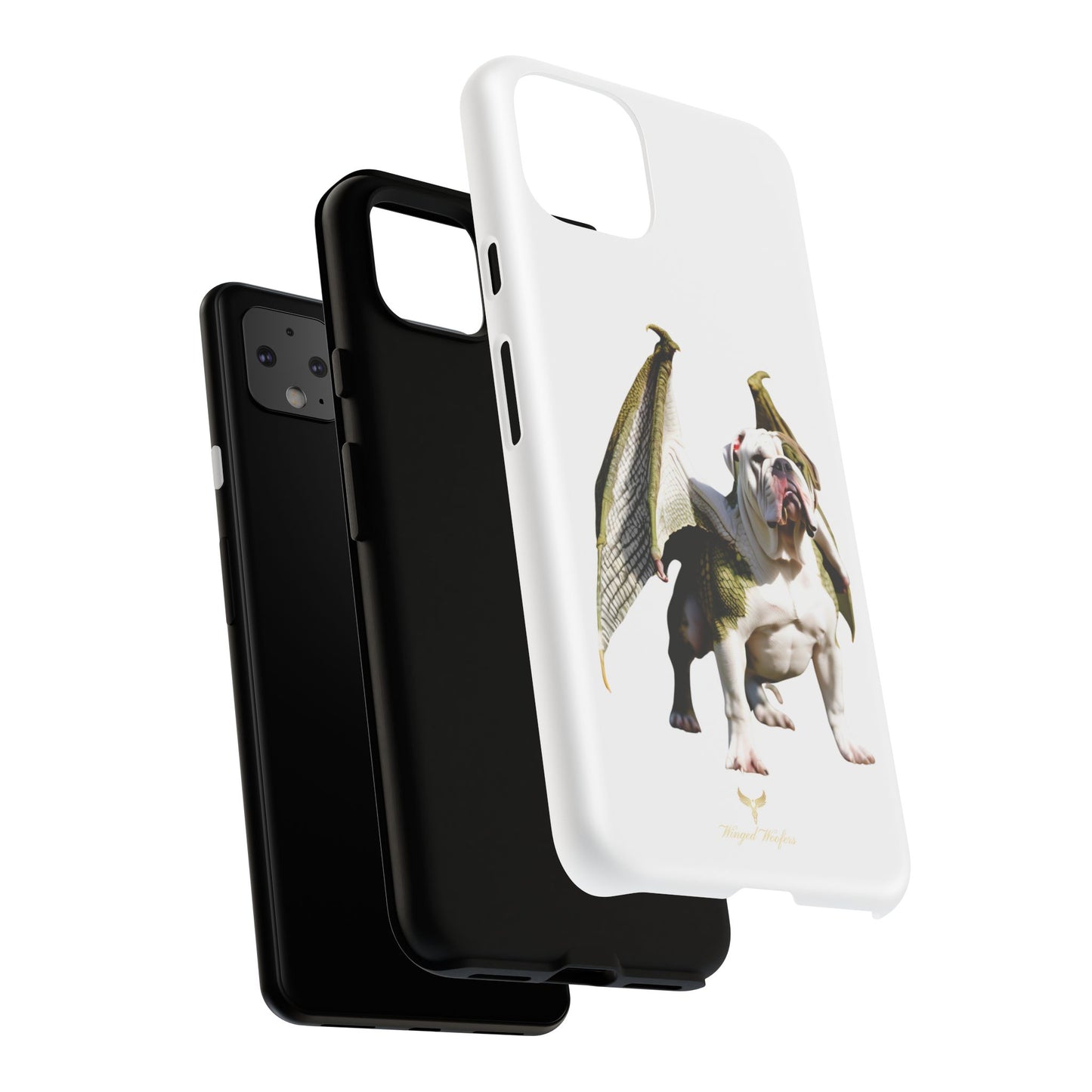 English Bulldog Dragon Phone Case - Tough & Unique Design