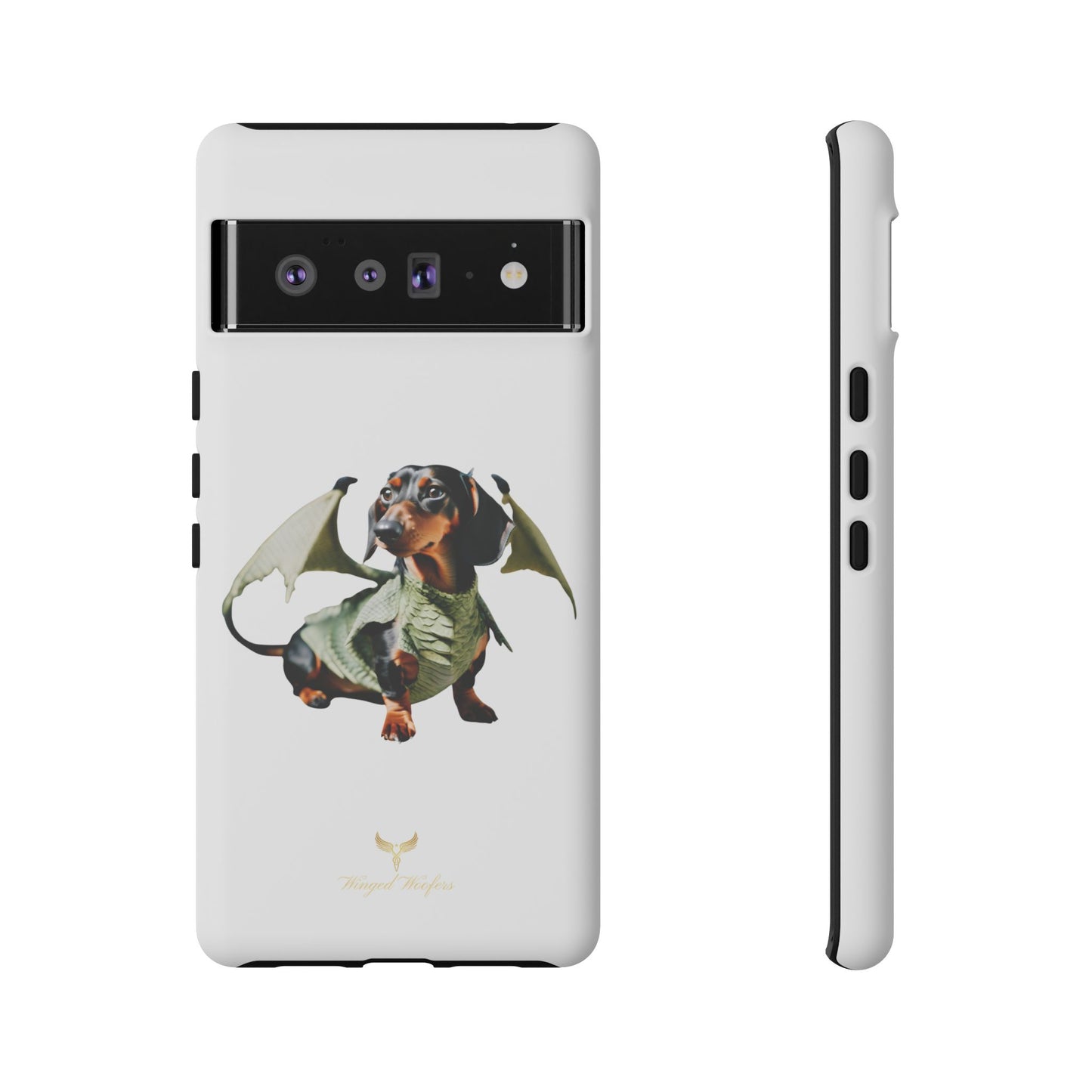 Whimsical Dragon Dog Phone Case - Tough Cases for Pet Lovers