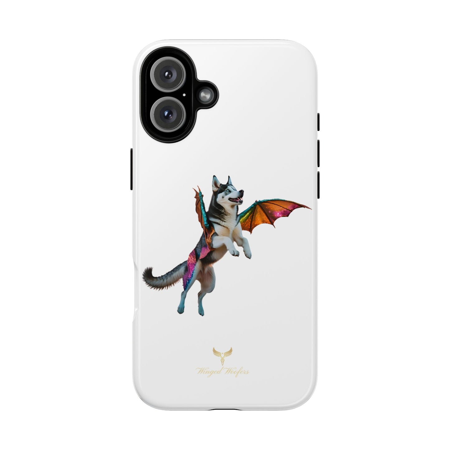 Magical Husky Pet Phone Case - Winged Dog Design | Tough Cases | Unique Animal Lover Gift