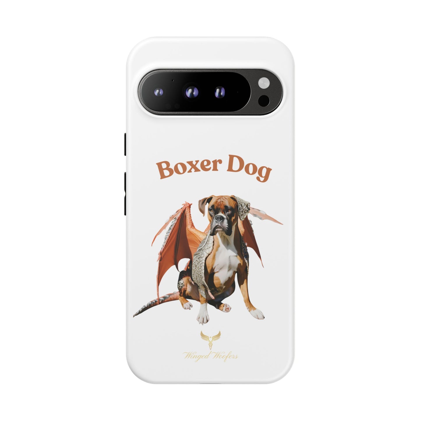 Boxer Dog Dragon Art Phone Case - Tough Cases