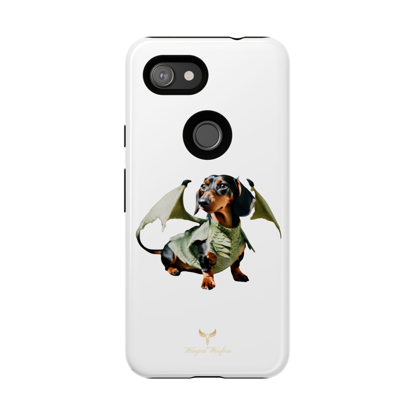 Whimsical Dragon Dog Phone Case - Tough Cases for Pet Lovers