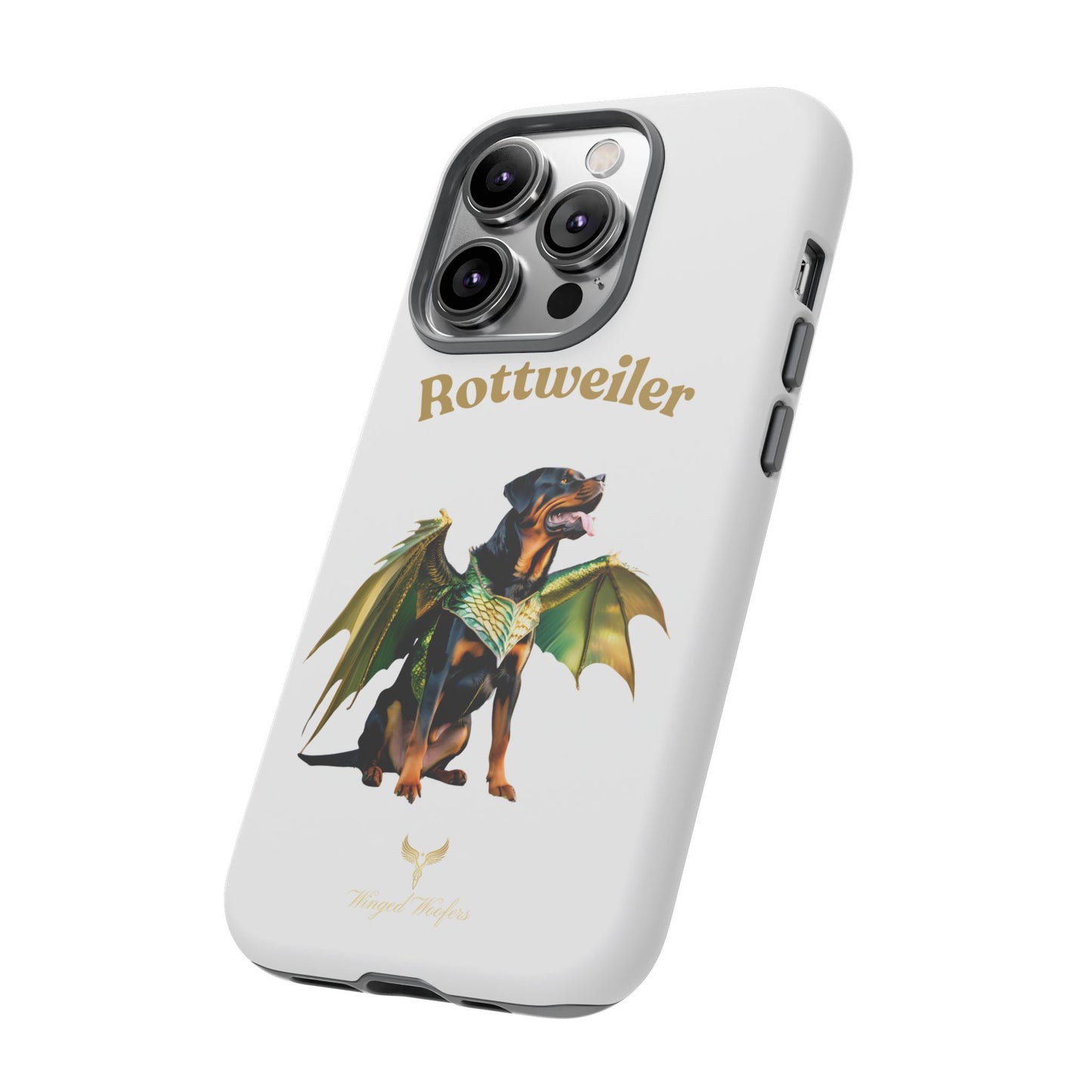 Rottweiler Dragon Wings Phone Case - Tough Cases for Dog Lovers