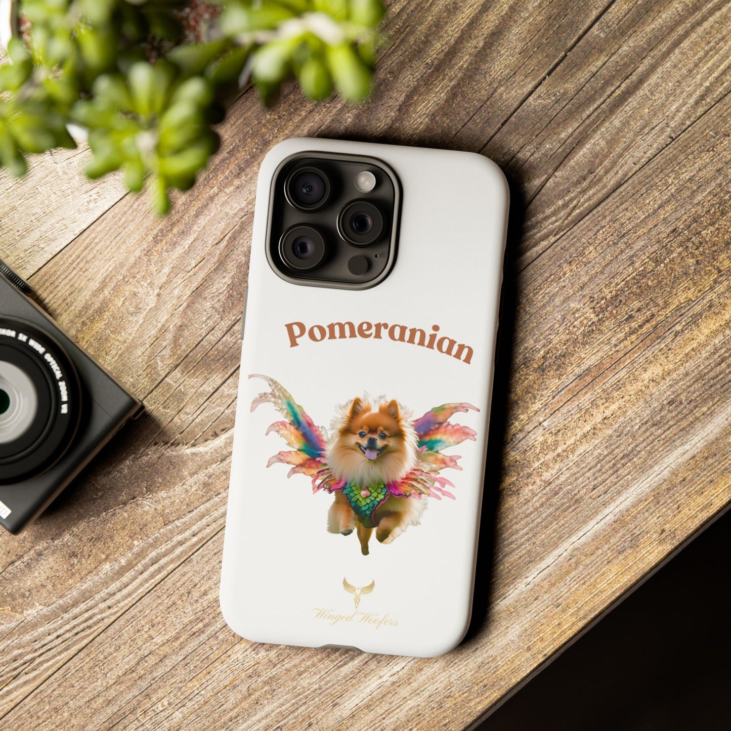 Pomeranian Winged Dog Phone Case – Cute Dog Lover Accessory