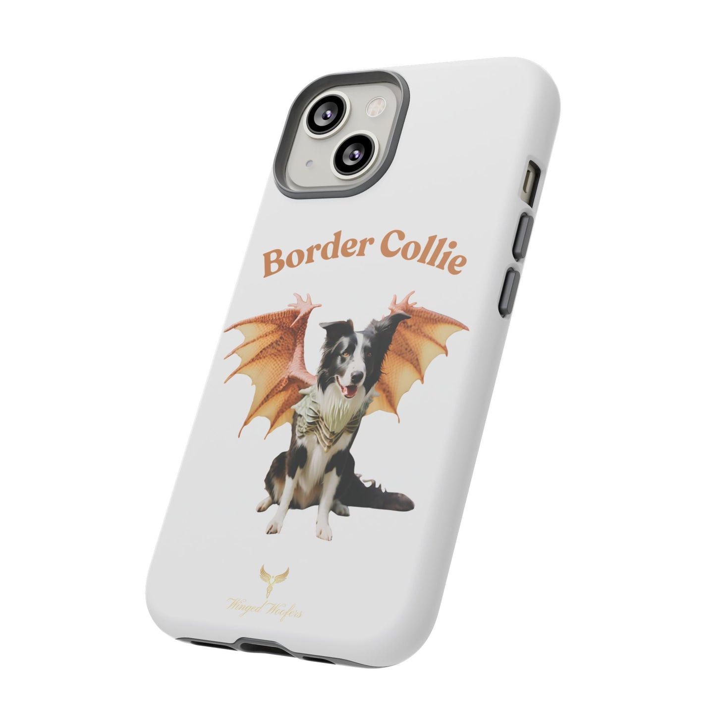 Border Collie Dragon Phone Case - Tough Cases for Dog Lovers