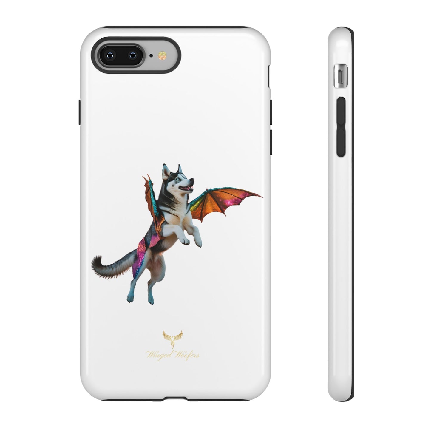 Magical Husky Pet Phone Case - Winged Dog Design | Tough Cases | Unique Animal Lover Gift