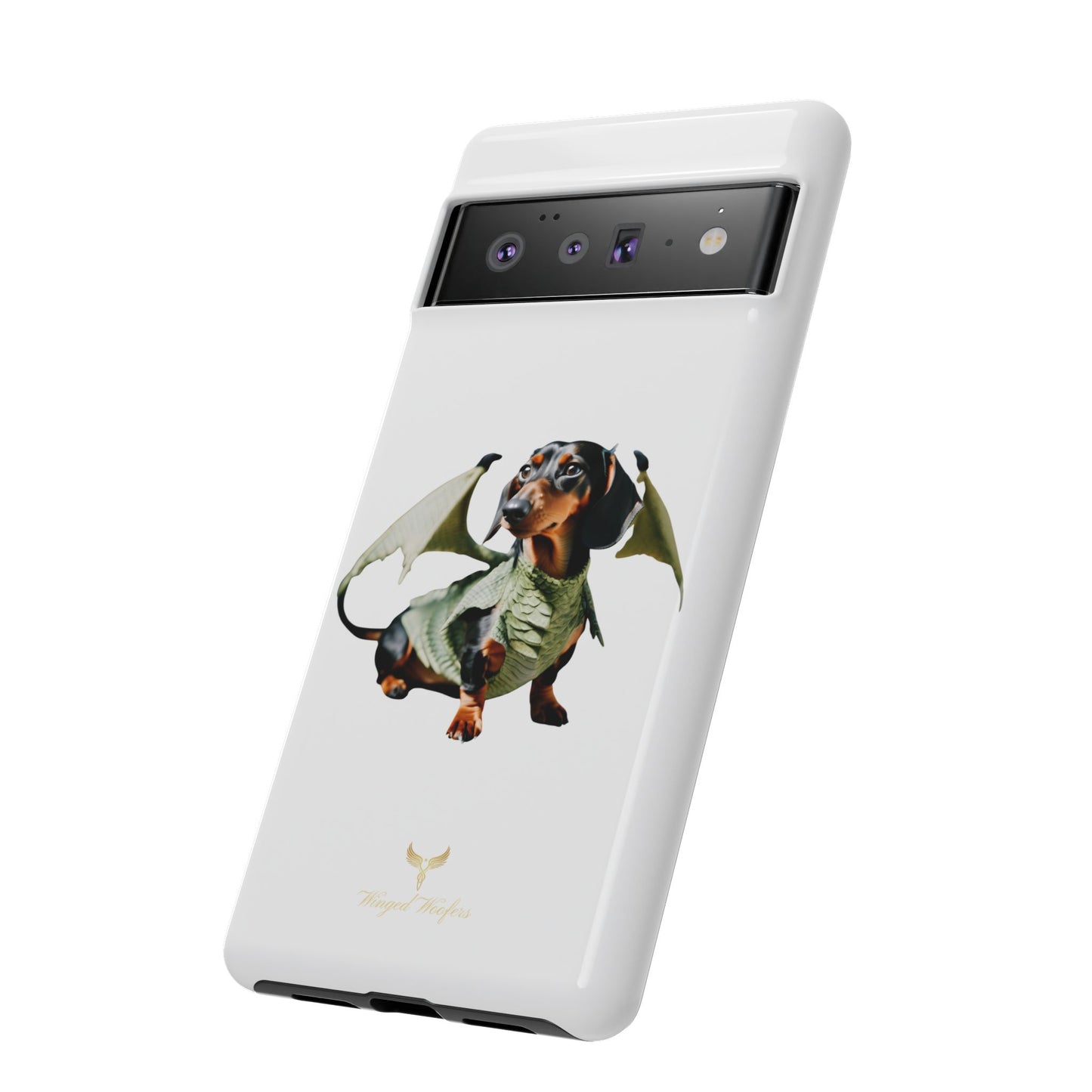 Whimsical Dragon Dog Phone Case - Tough Cases for Pet Lovers