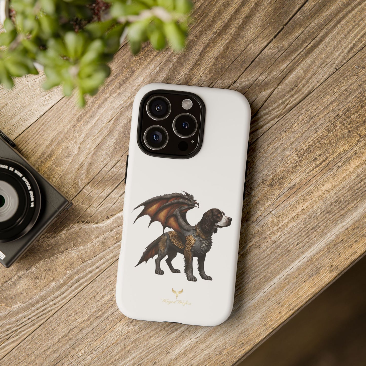 Fantasy Springer Spaniel as a Dragon Phone Case - Tough Cases for Pet Lovers