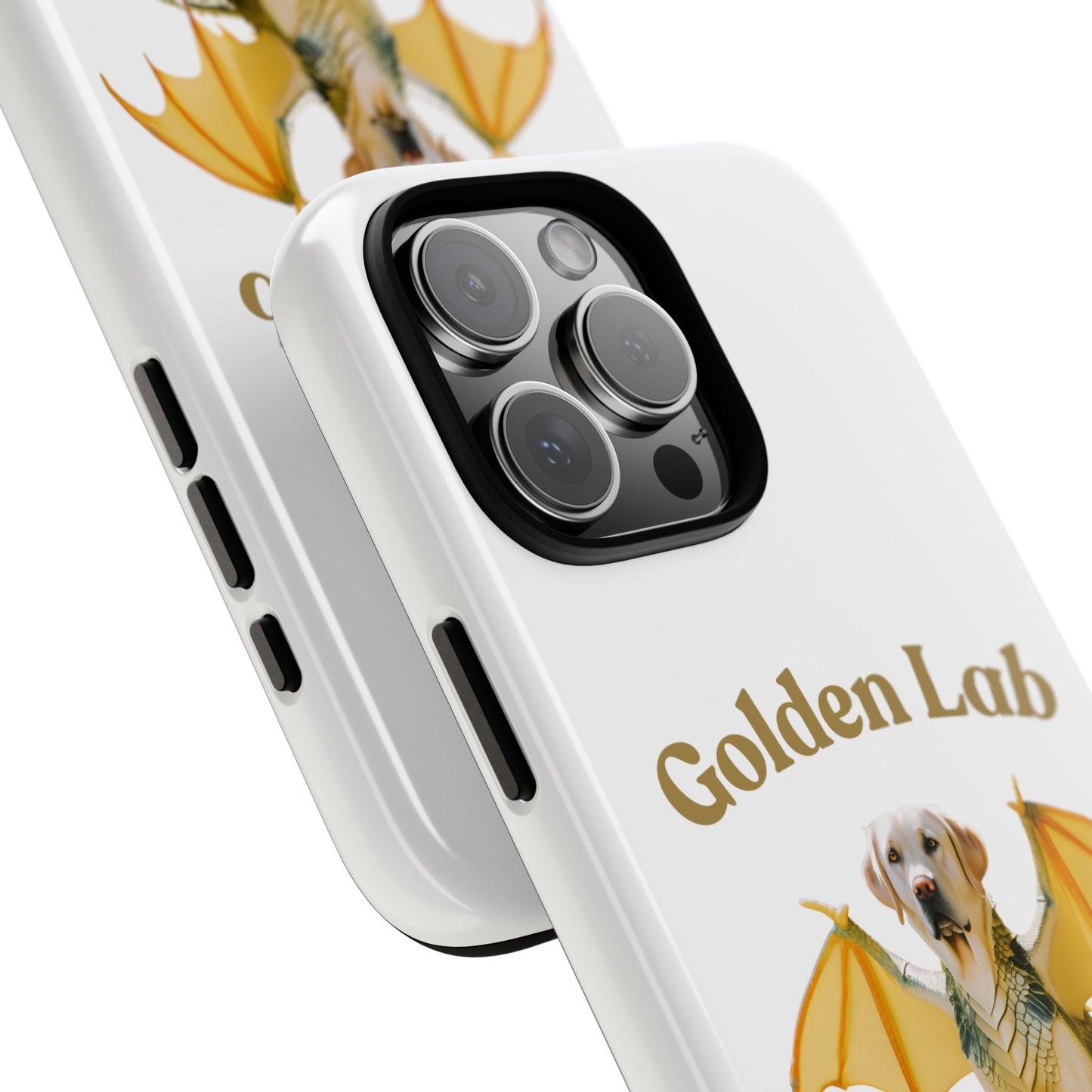 Golden Lab Dragon Phone Case - Tough Protection with a Fun Twist