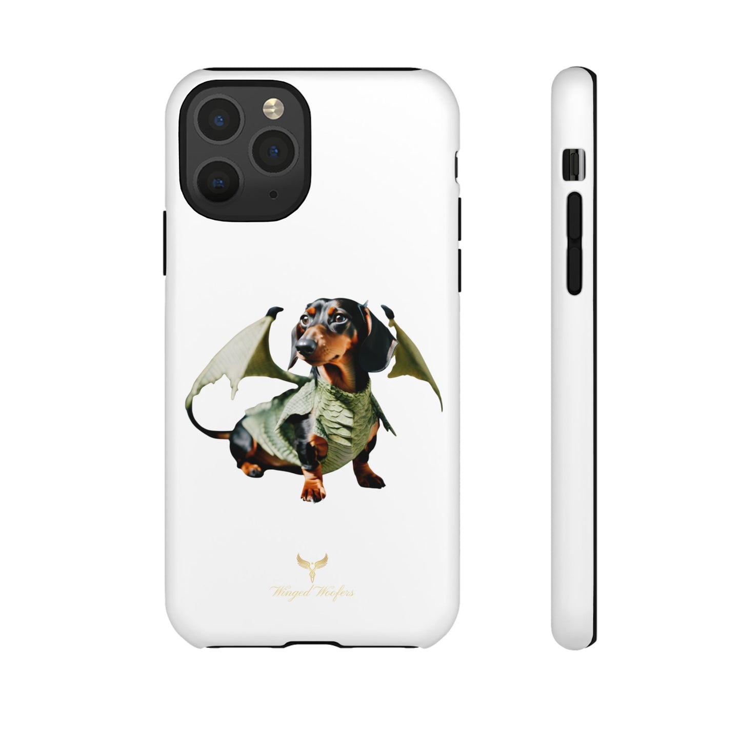 Whimsical Dragon Dog Phone Case - Tough Cases for Pet Lovers