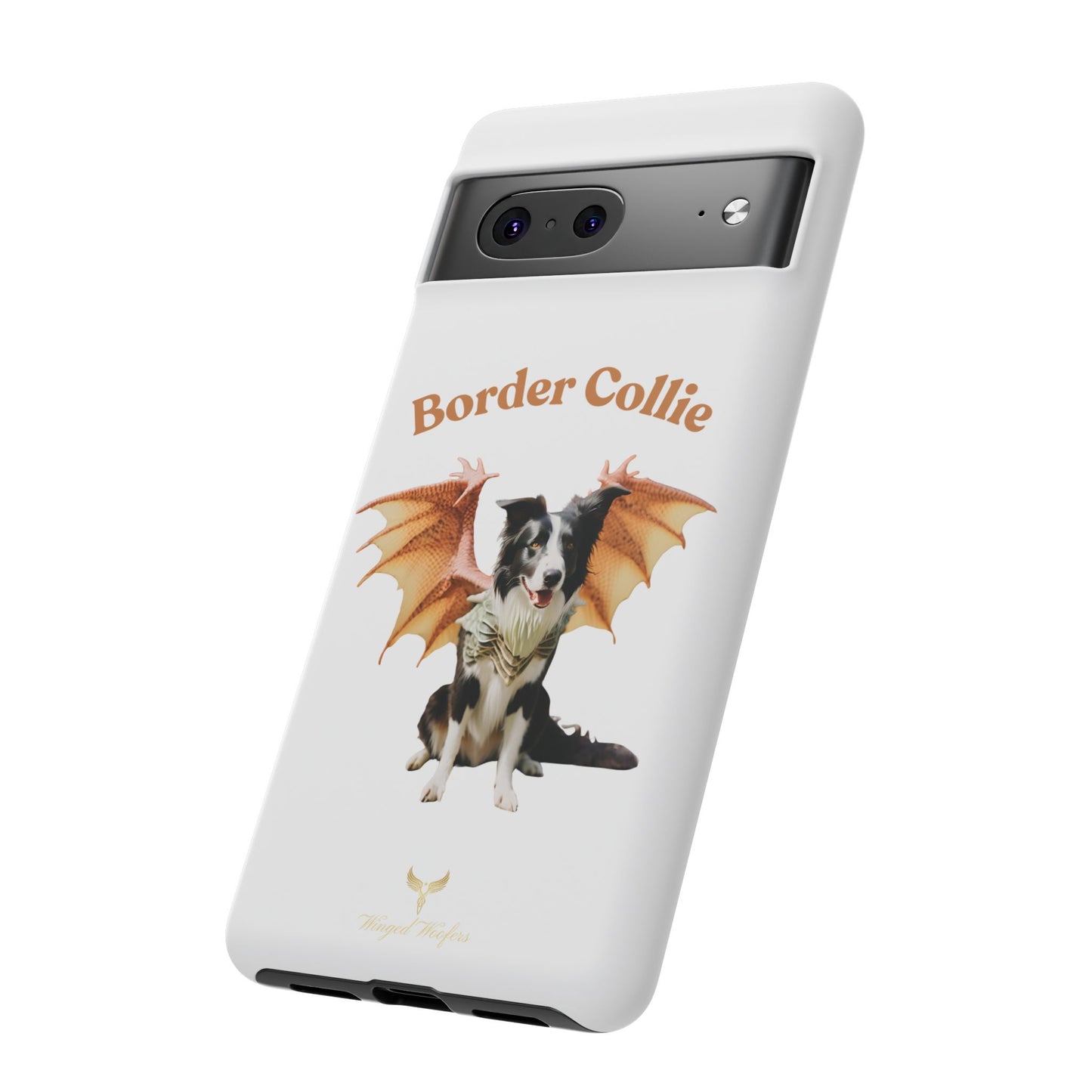 Border Collie Dragon Phone Case - Tough Cases for Dog Lovers