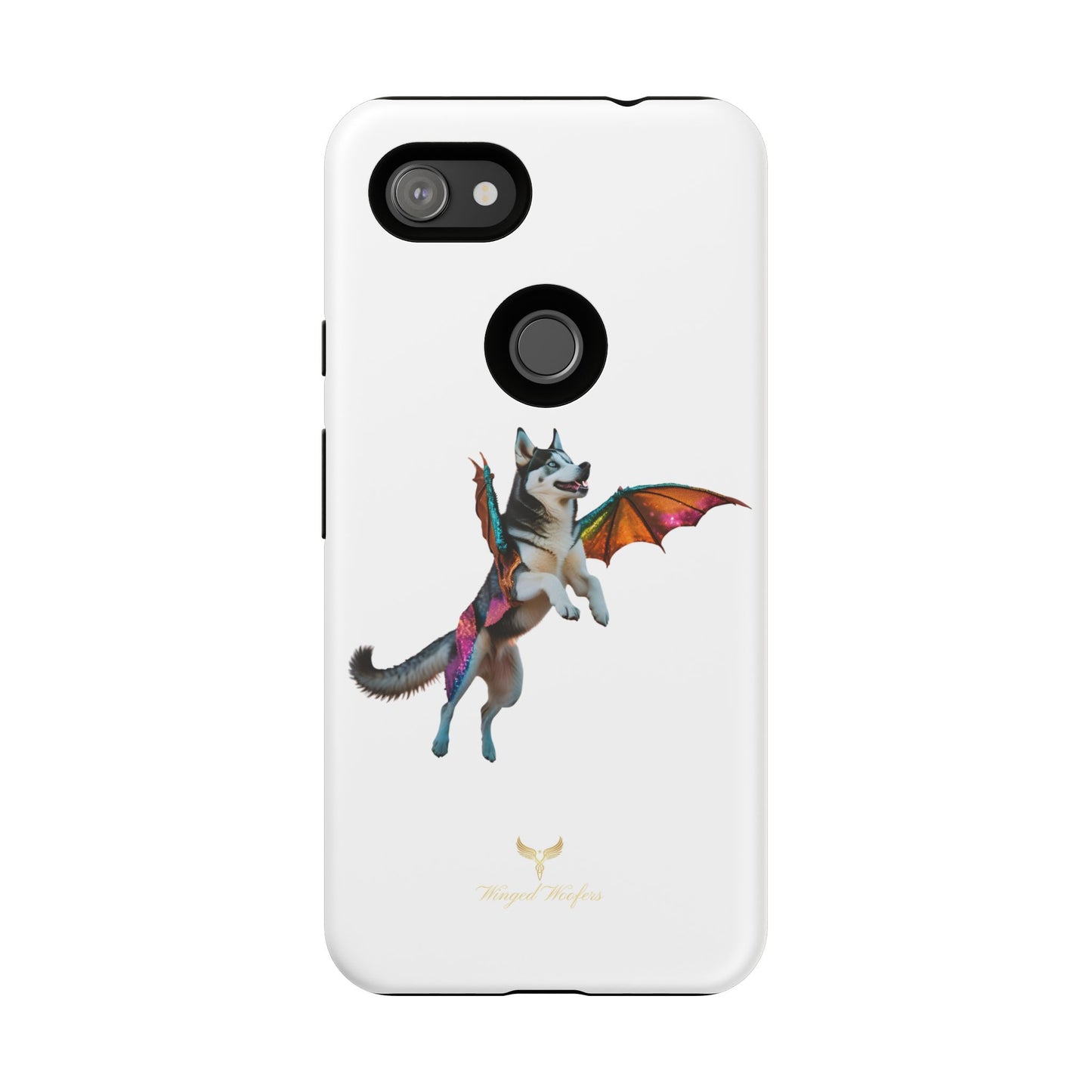 Magical Husky Pet Phone Case - Winged Dog Design | Tough Cases | Unique Animal Lover Gift