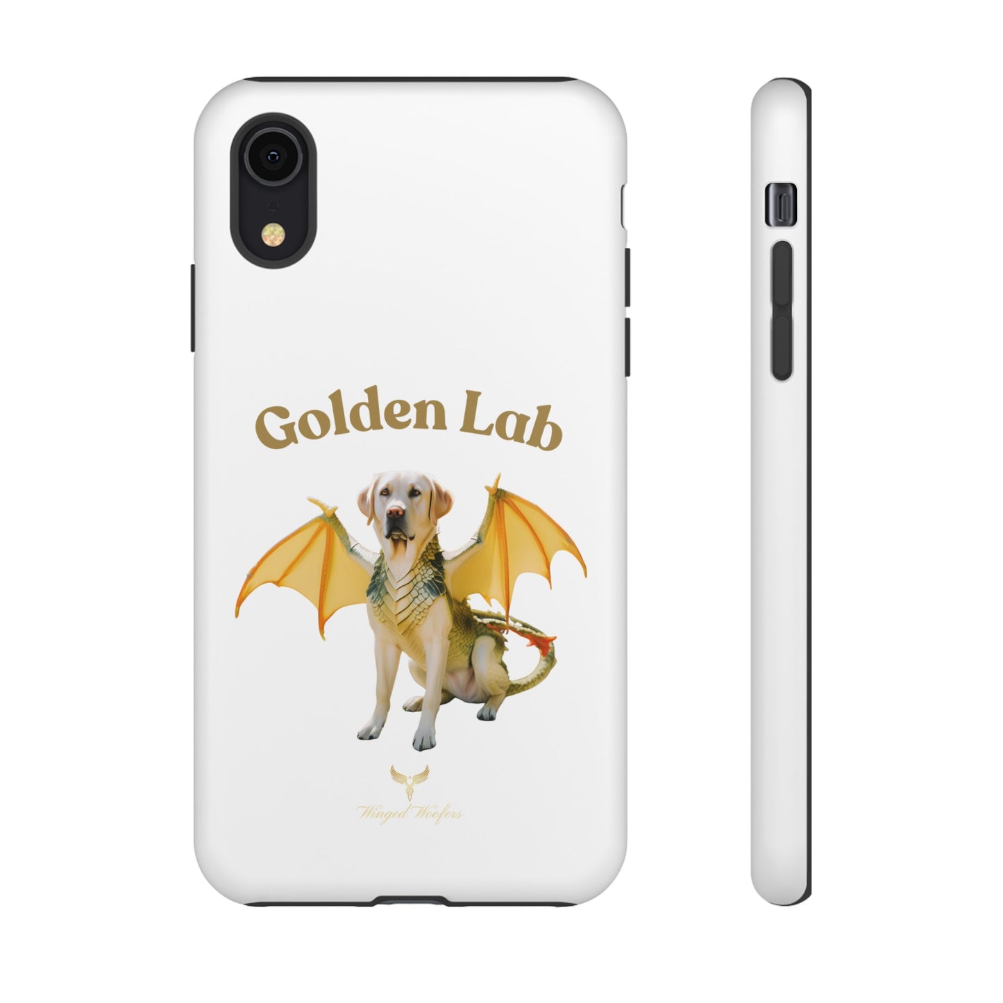 Golden Lab Dragon Phone Case - Tough Protection with a Fun Twist