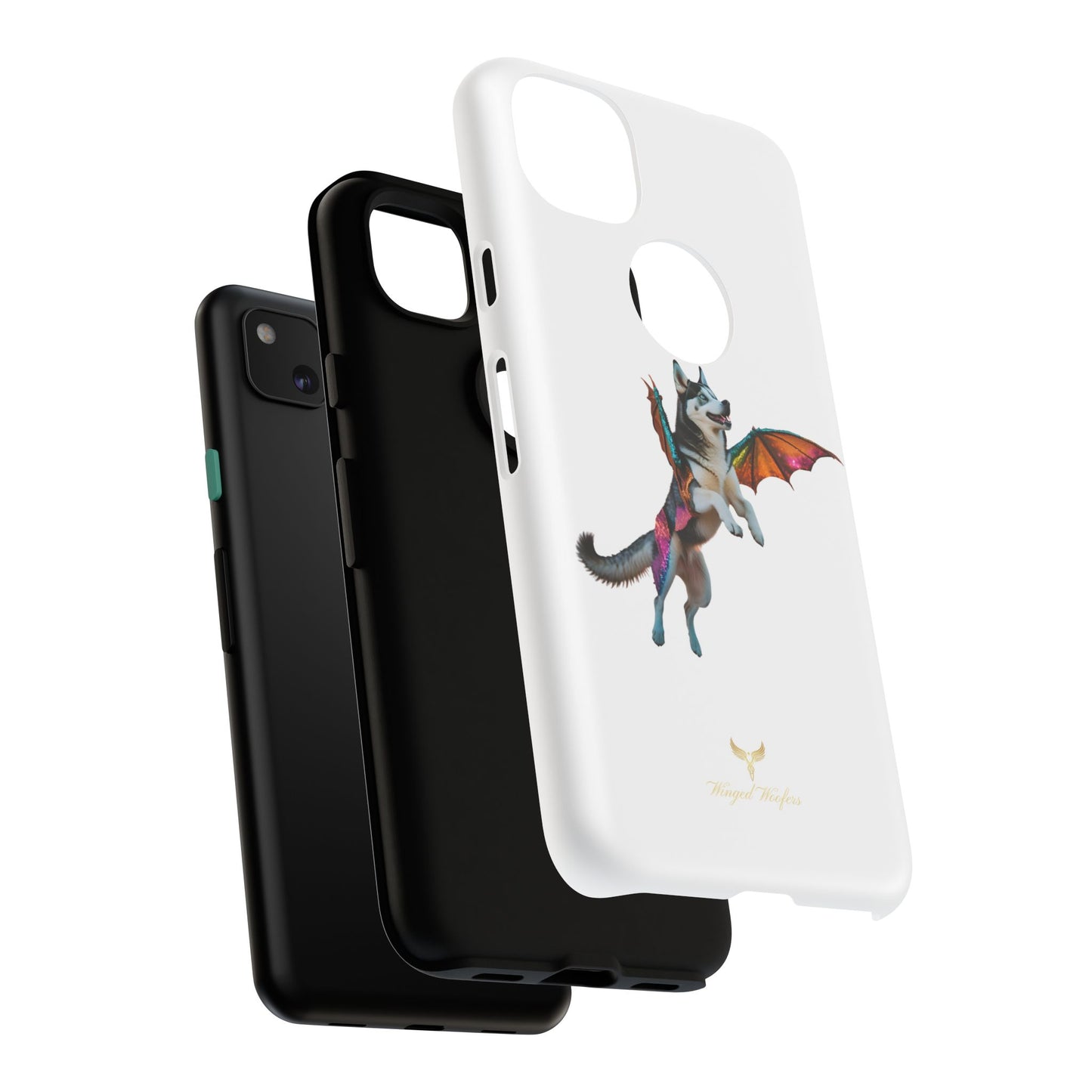 Magical Husky Pet Phone Case - Winged Dog Design | Tough Cases | Unique Animal Lover Gift