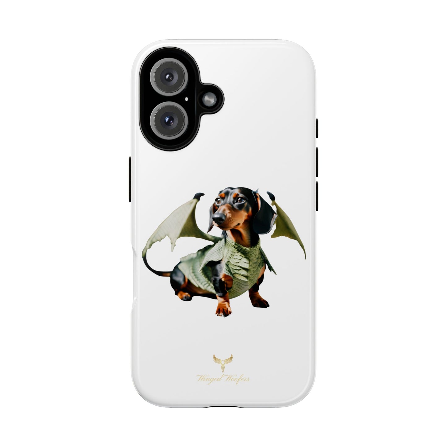 Whimsical Dragon Dog Phone Case - Tough Cases for Pet Lovers