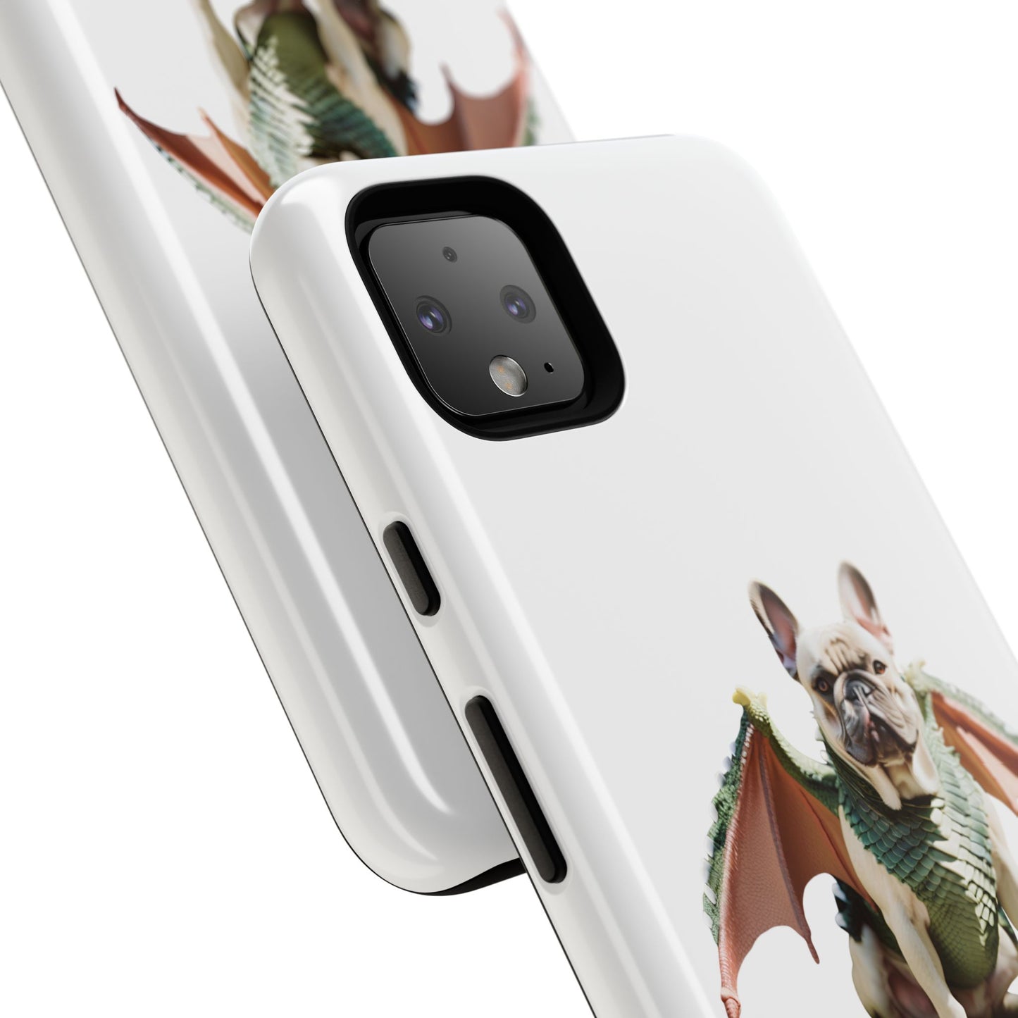 Fantasy French Bulldog Pet Phone Case with Dog in Wings Design