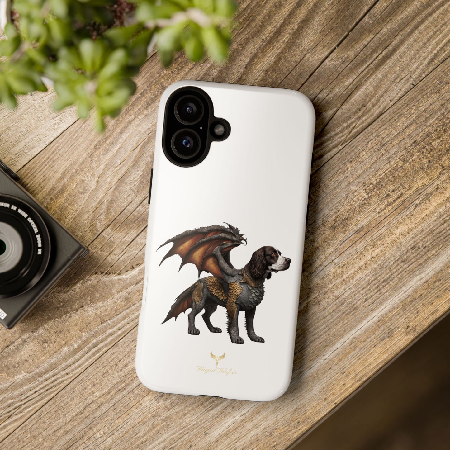 Fantasy Springer Spaniel as a Dragon Phone Case - Tough Cases for Pet Lovers