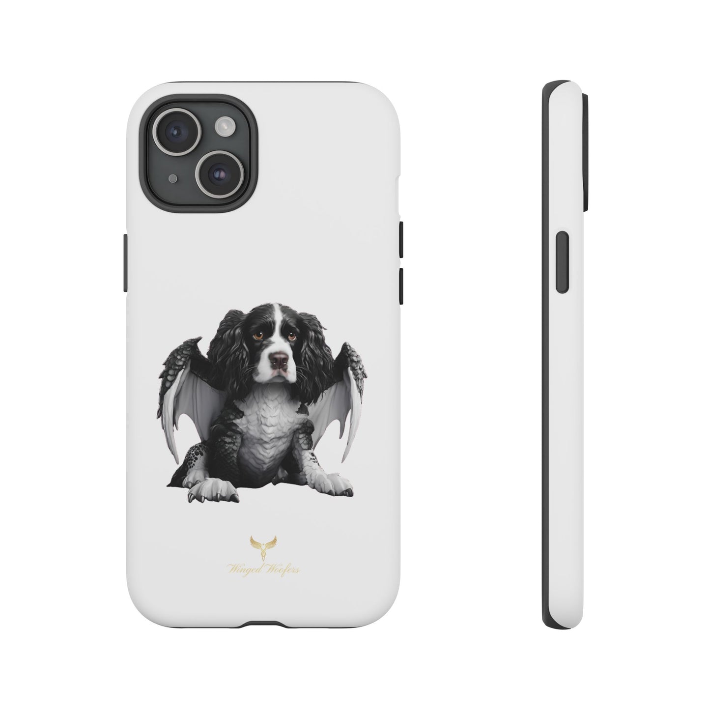 Springer Spaniel Puppy Dragon Winged Dog Phone Case - Tough Cases for Pet Lovers