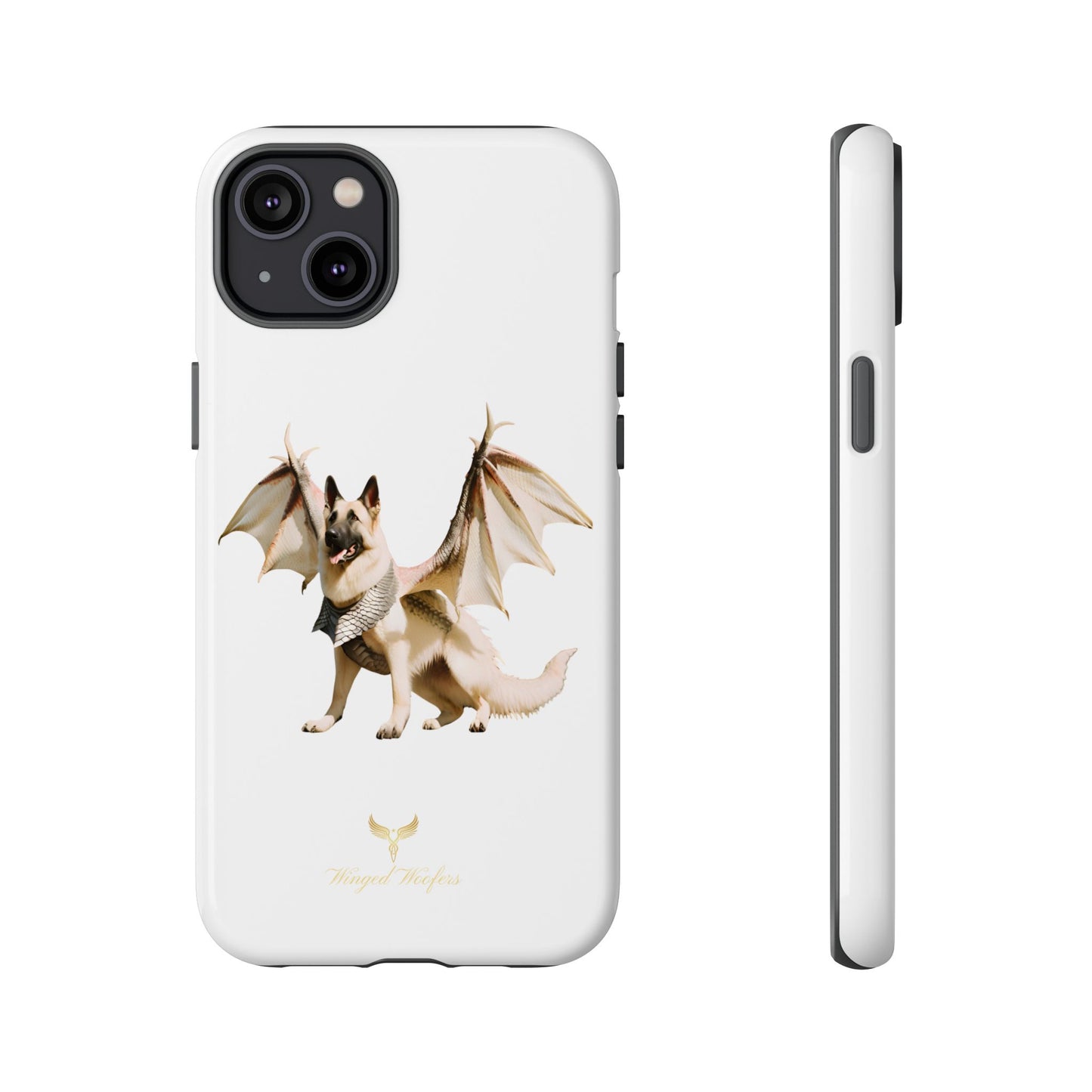 Magical White German Shepherd Dragon Dog Phone Case - Tough, Stylish Protection