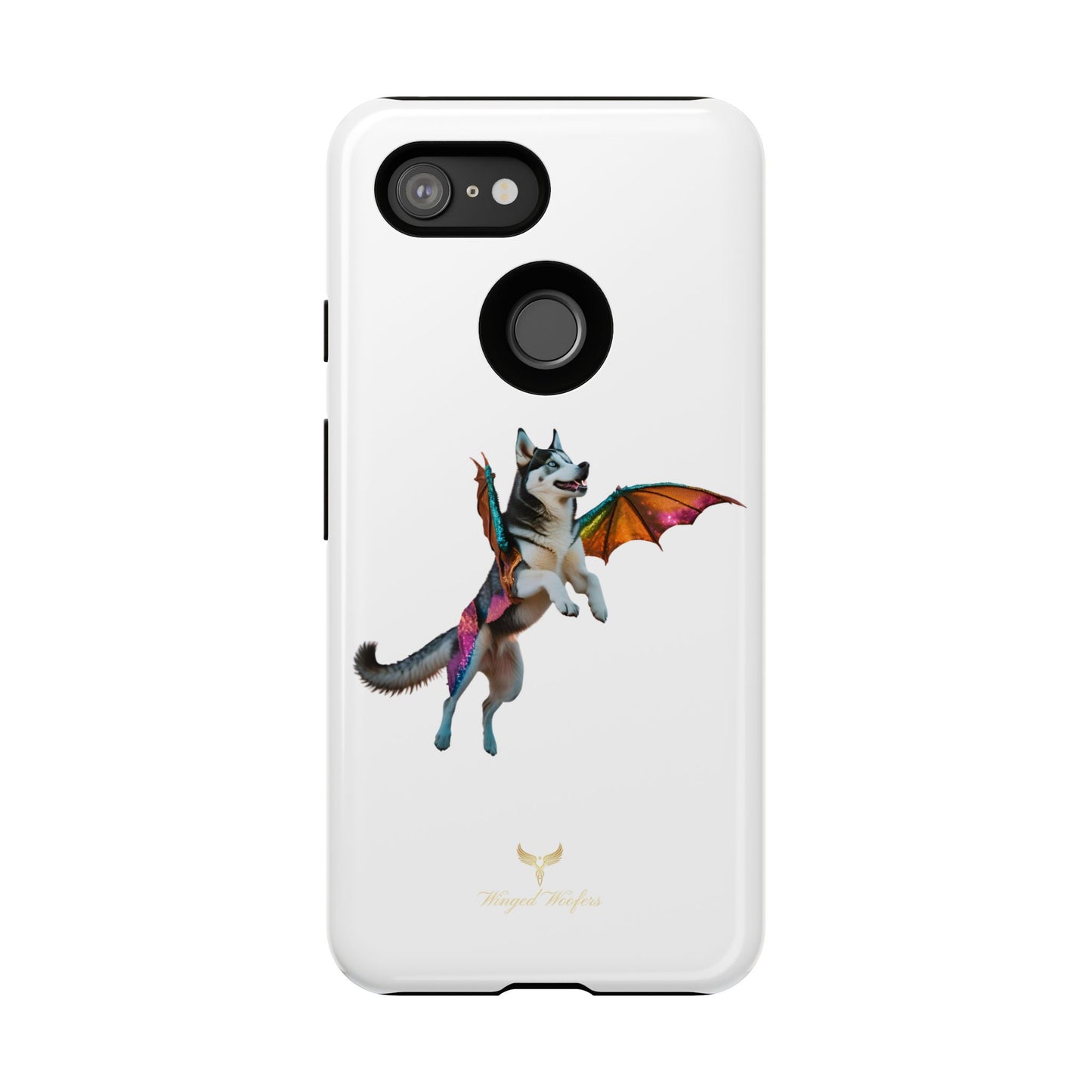 Magical Husky Pet Phone Case - Winged Dog Design | Tough Cases | Unique Animal Lover Gift