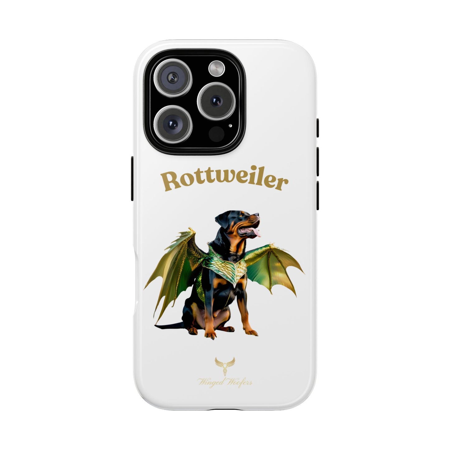 Rottweiler Dragon Wings Phone Case - Tough Cases for Dog Lovers