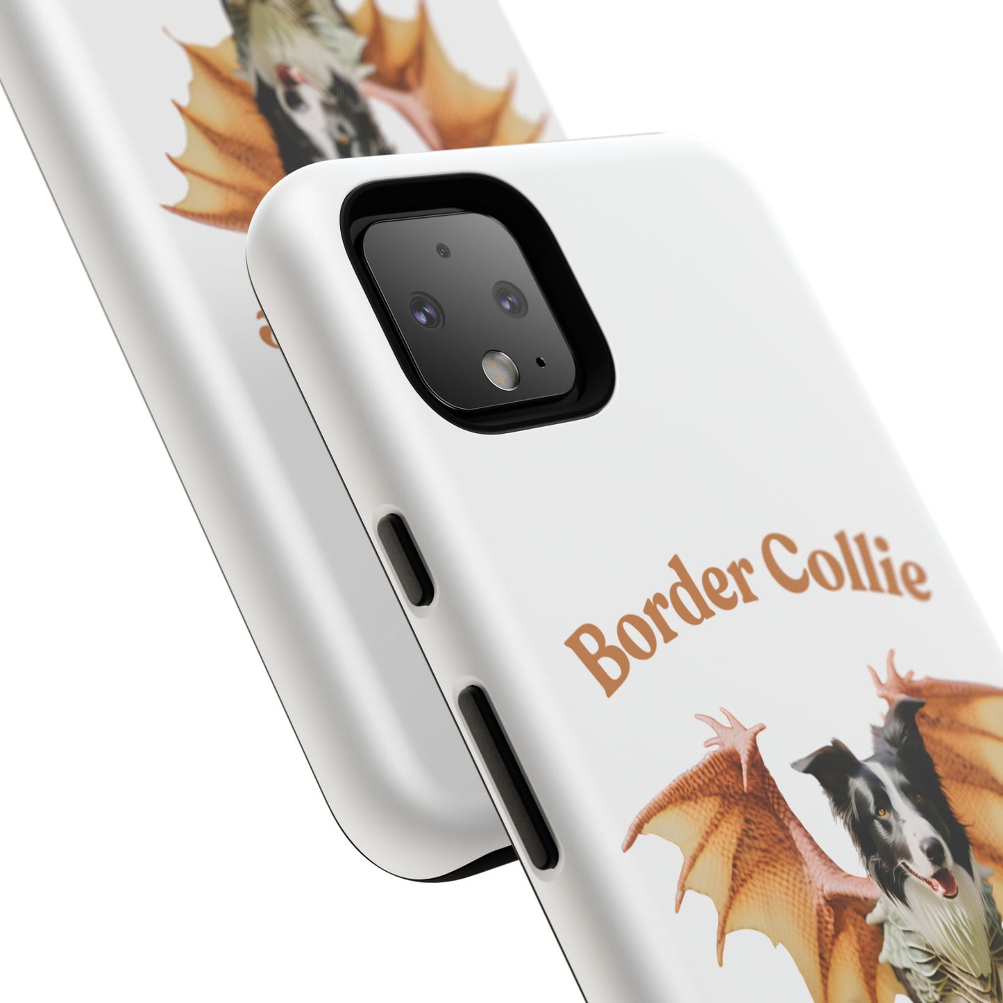 Border Collie Dragon Phone Case - Tough Cases for Dog Lovers