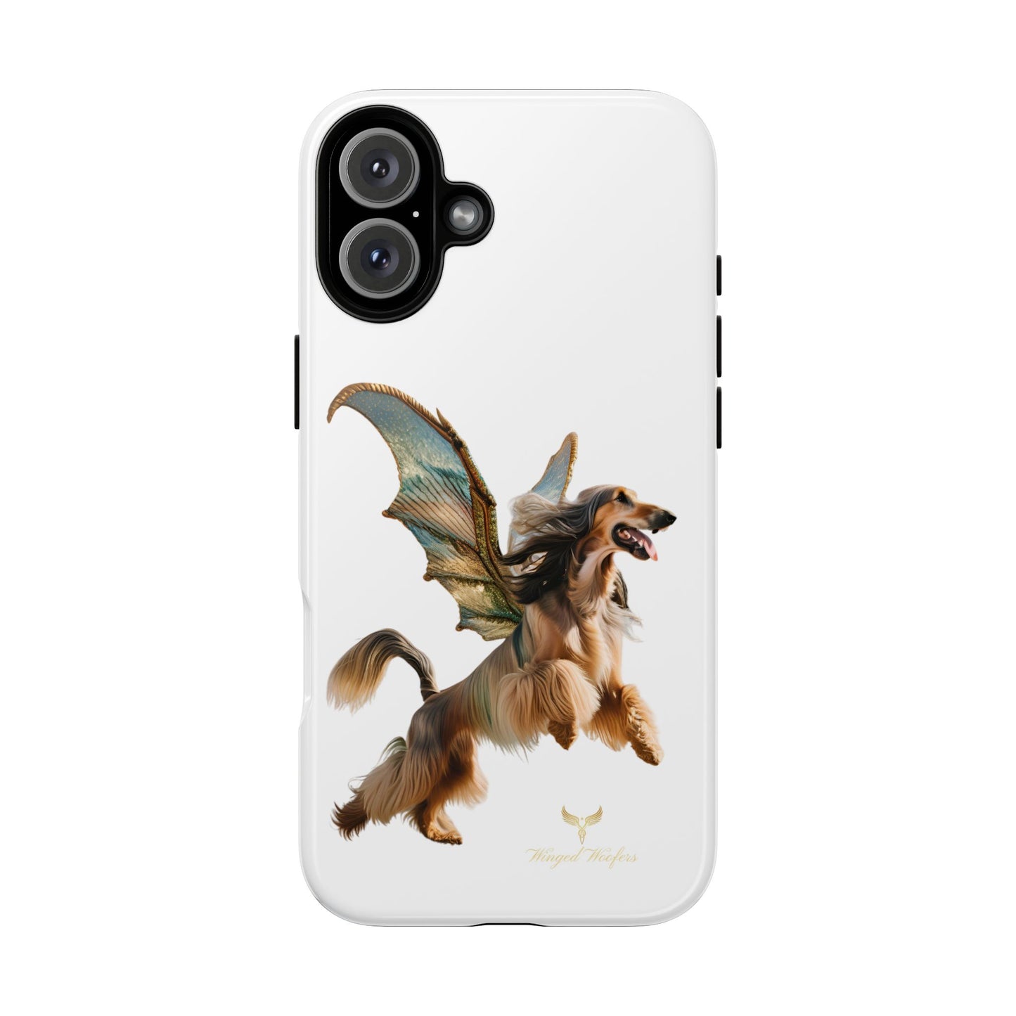 Magical Afghan Hound Dog Phone Case - Tough Cases with Winged Design