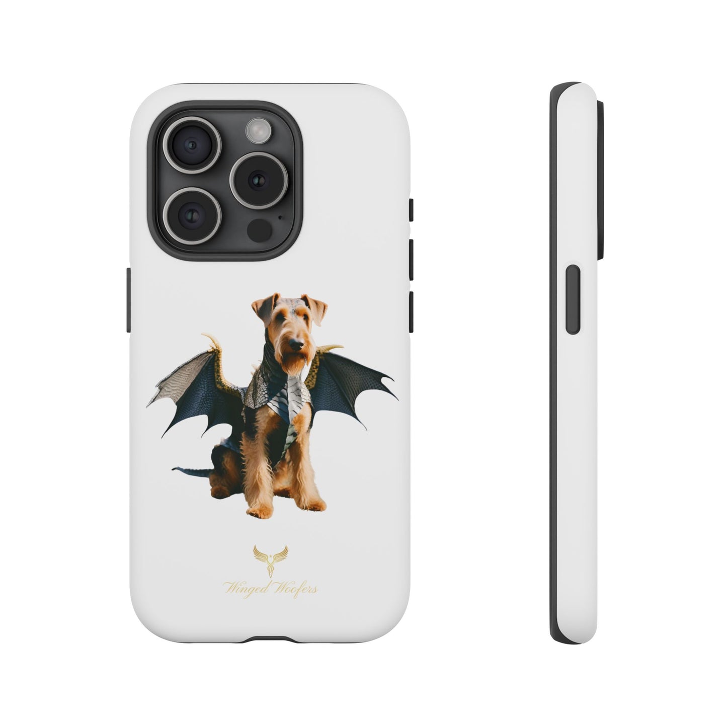 Cool Dragon Airedale Terrier Dog Phone Case - Tough Cases for Pet Lovers