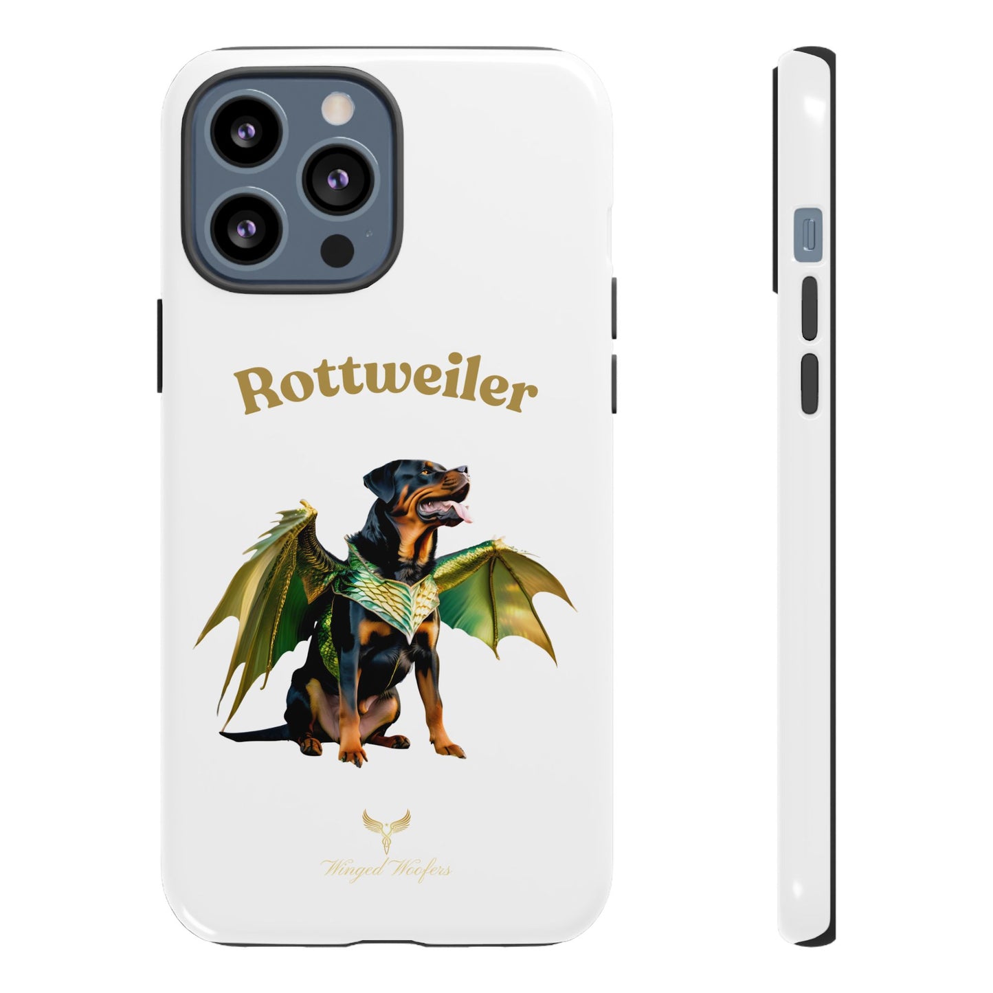 Rottweiler Dragon Wings Phone Case - Tough Cases for Dog Lovers