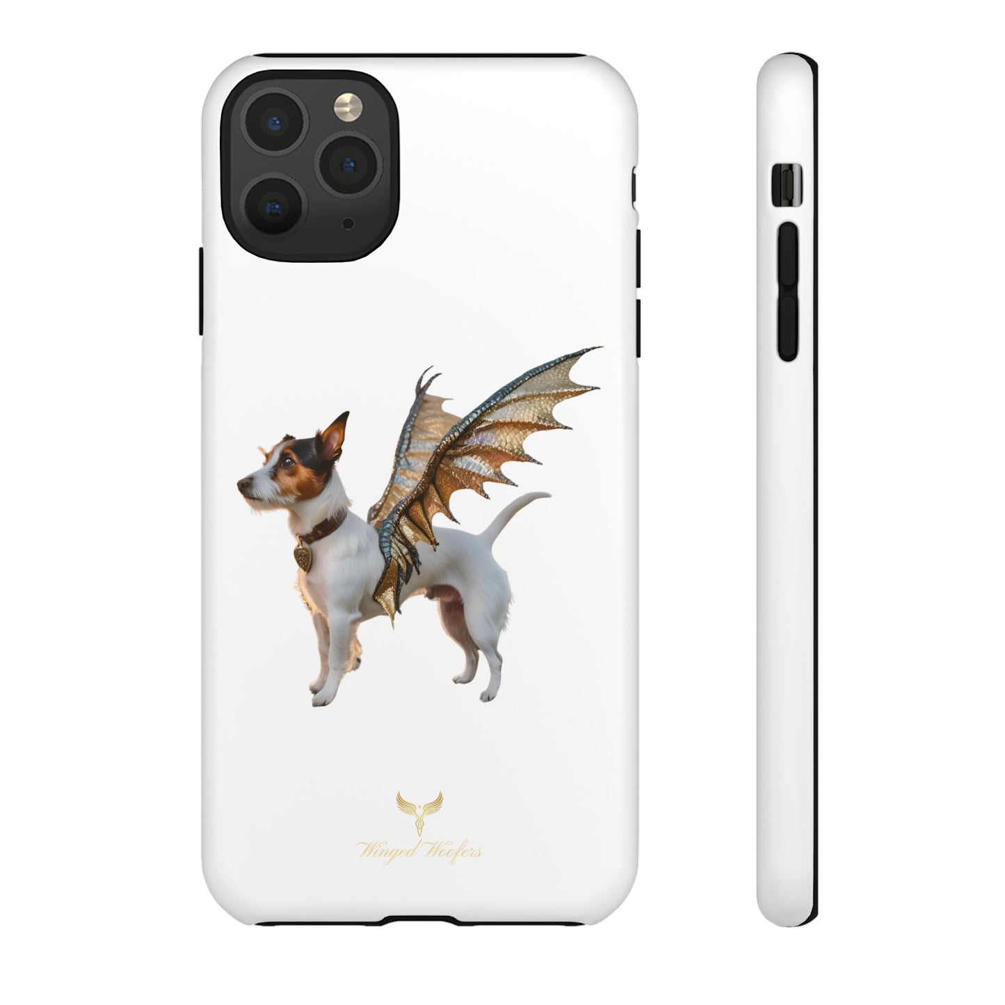 Fantasy Pet Phone Case - Tough Cases with Winged Jack Russell Dog Design