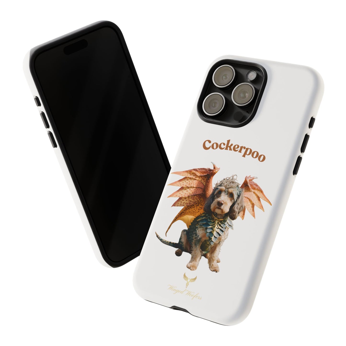 Cockerpoo Dragon Phone Case – Tough & Whimsical Pet Lover Gift