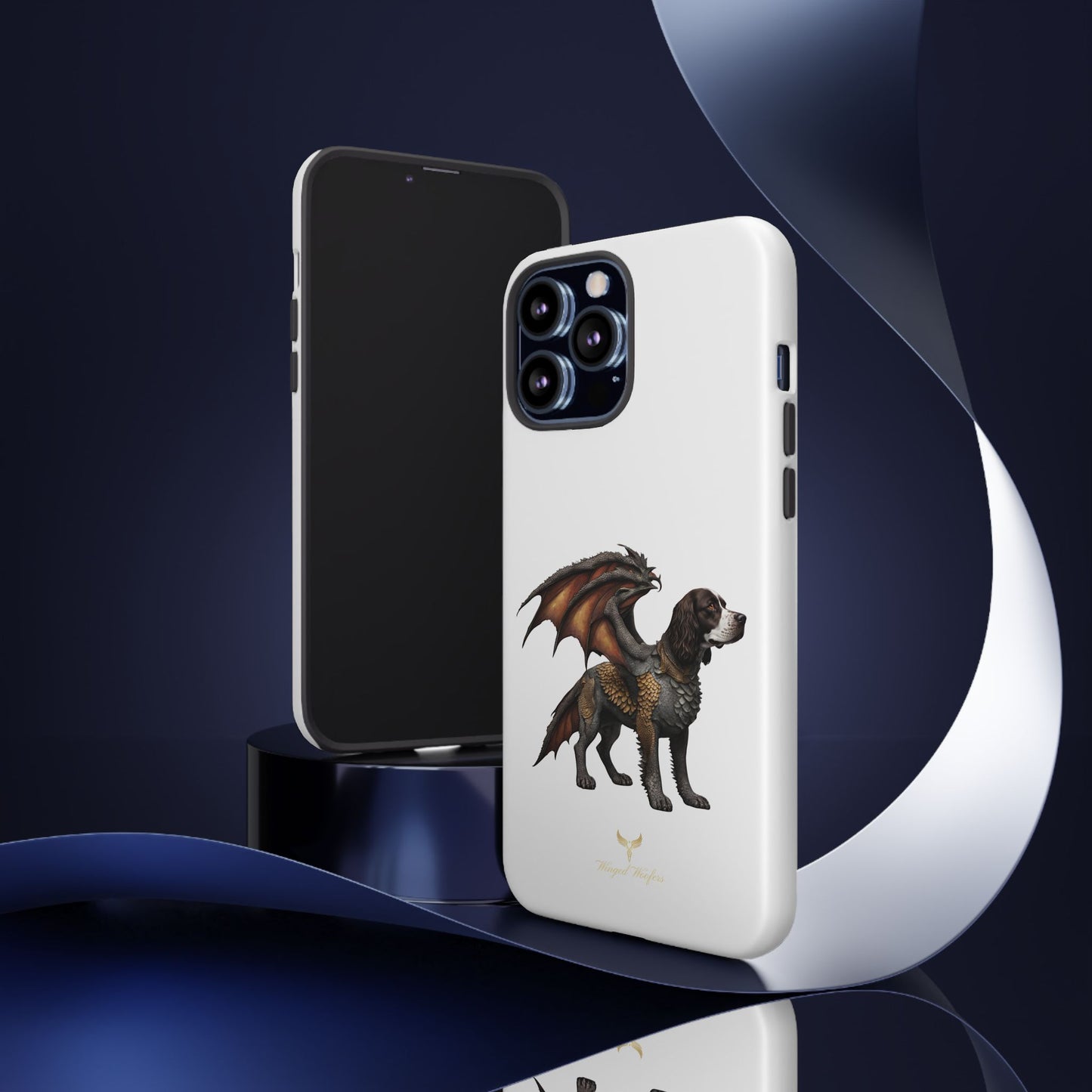 Fantasy Springer Spaniel as a Dragon Phone Case - Tough Cases for Pet Lovers