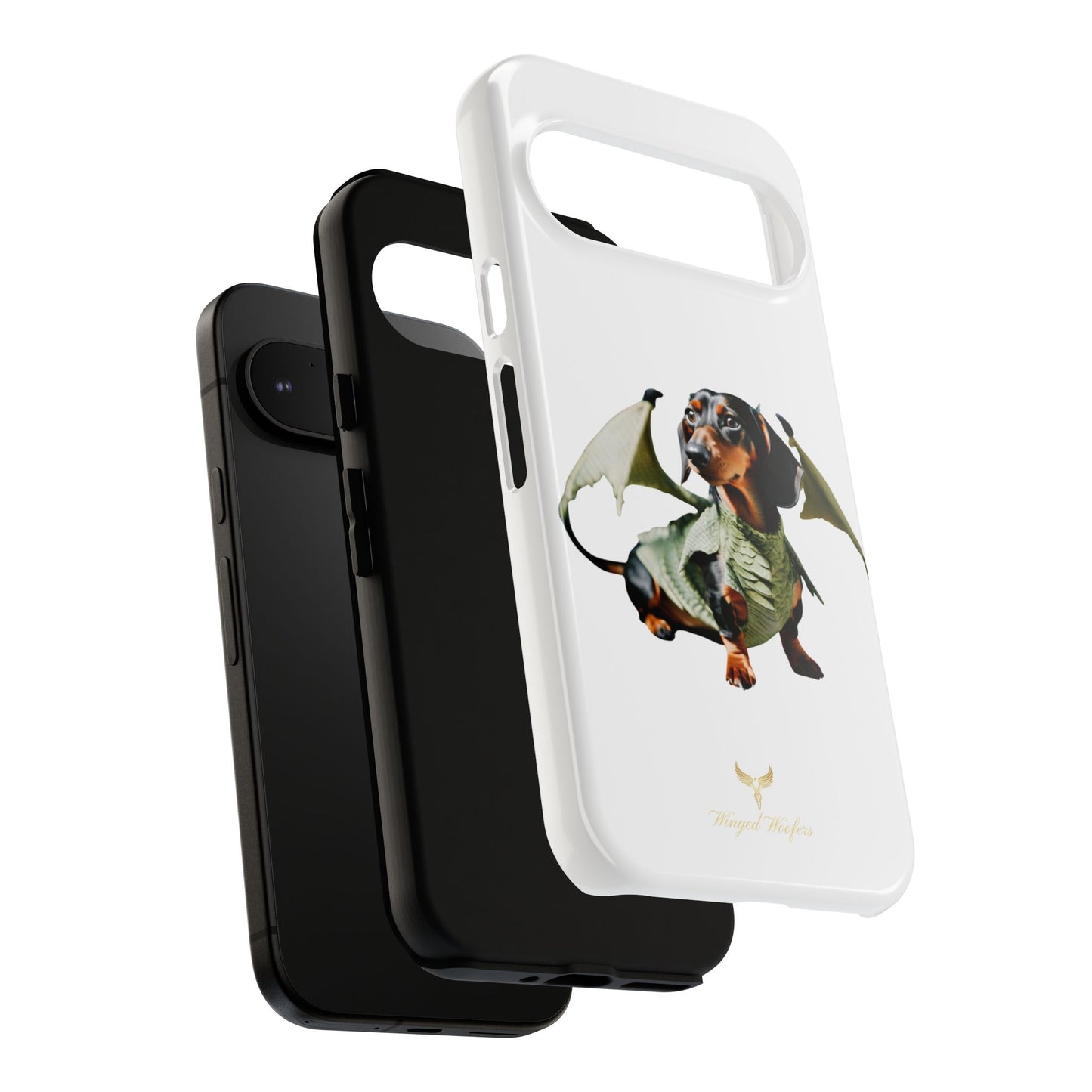 Whimsical Dragon Dog Phone Case - Tough Cases for Pet Lovers