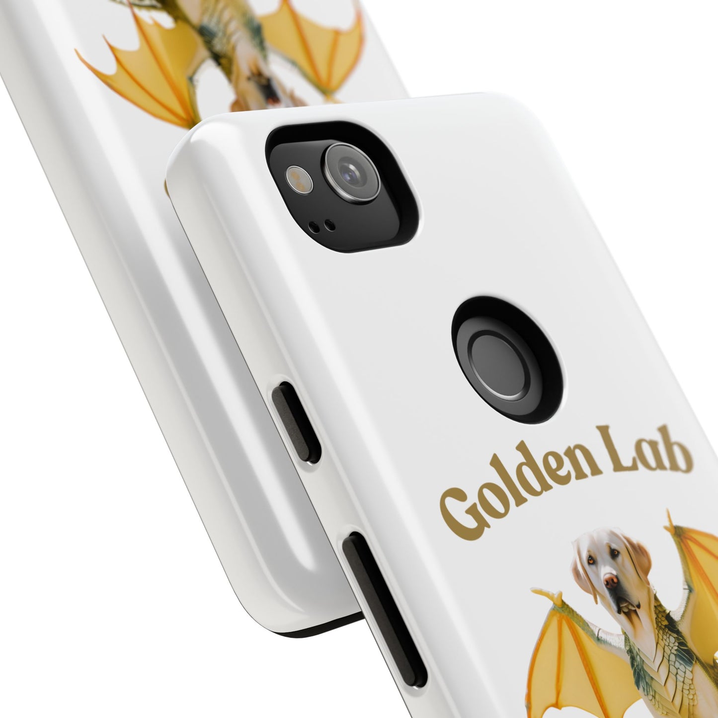 Golden Lab Dragon Phone Case - Tough Protection with a Fun Twist