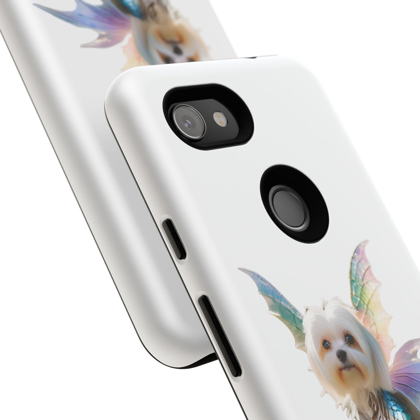 Maltese Dog with Wings Tough Phone Cases