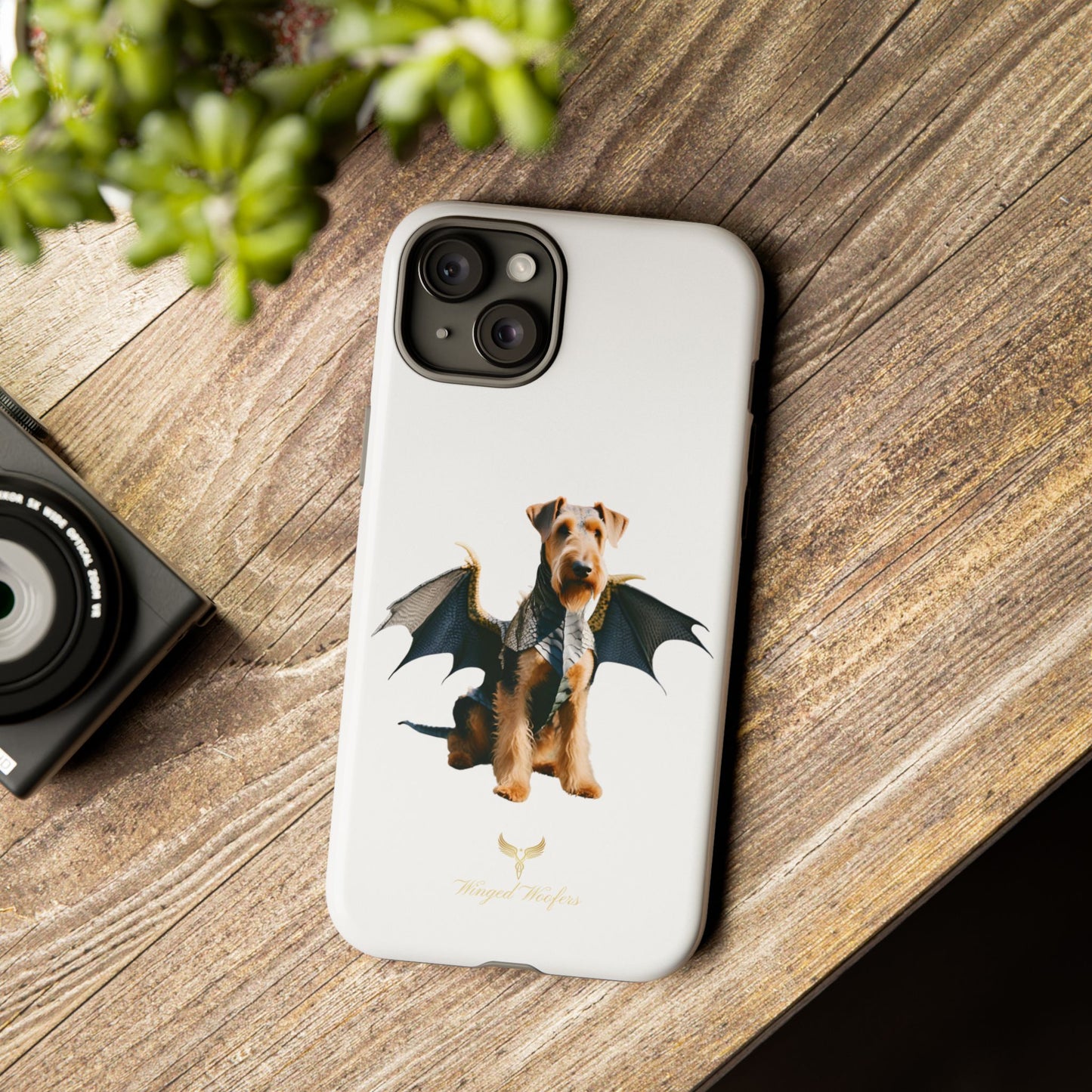 Cool Dragon Airedale Terrier Dog Phone Case - Tough Cases for Pet Lovers