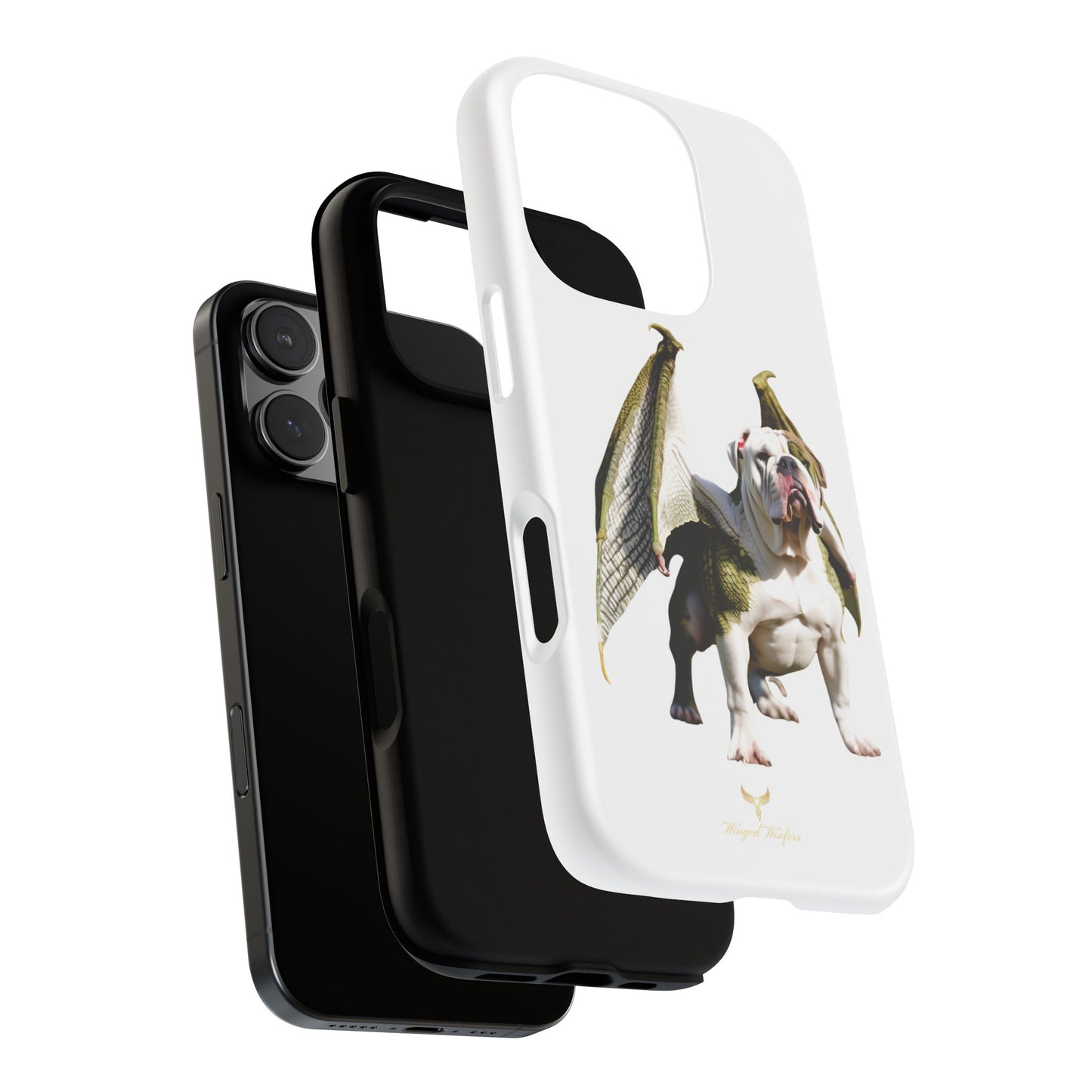 English Bulldog Dragon Phone Case - Tough & Unique Design