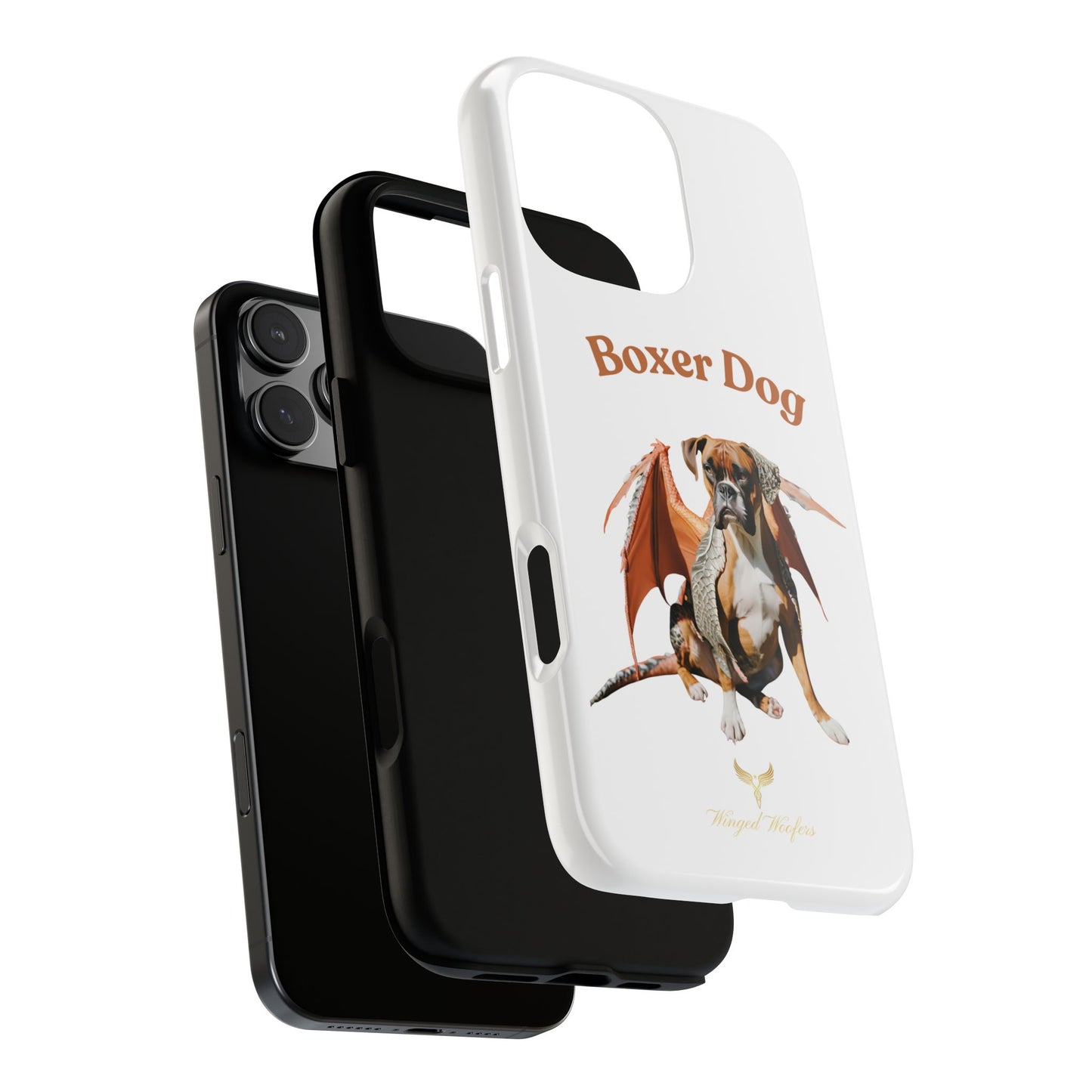 Boxer Dog Dragon Art Phone Case - Tough Cases