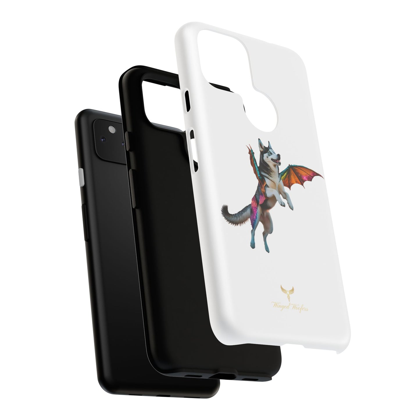 Magical Husky Pet Phone Case - Winged Dog Design | Tough Cases | Unique Animal Lover Gift