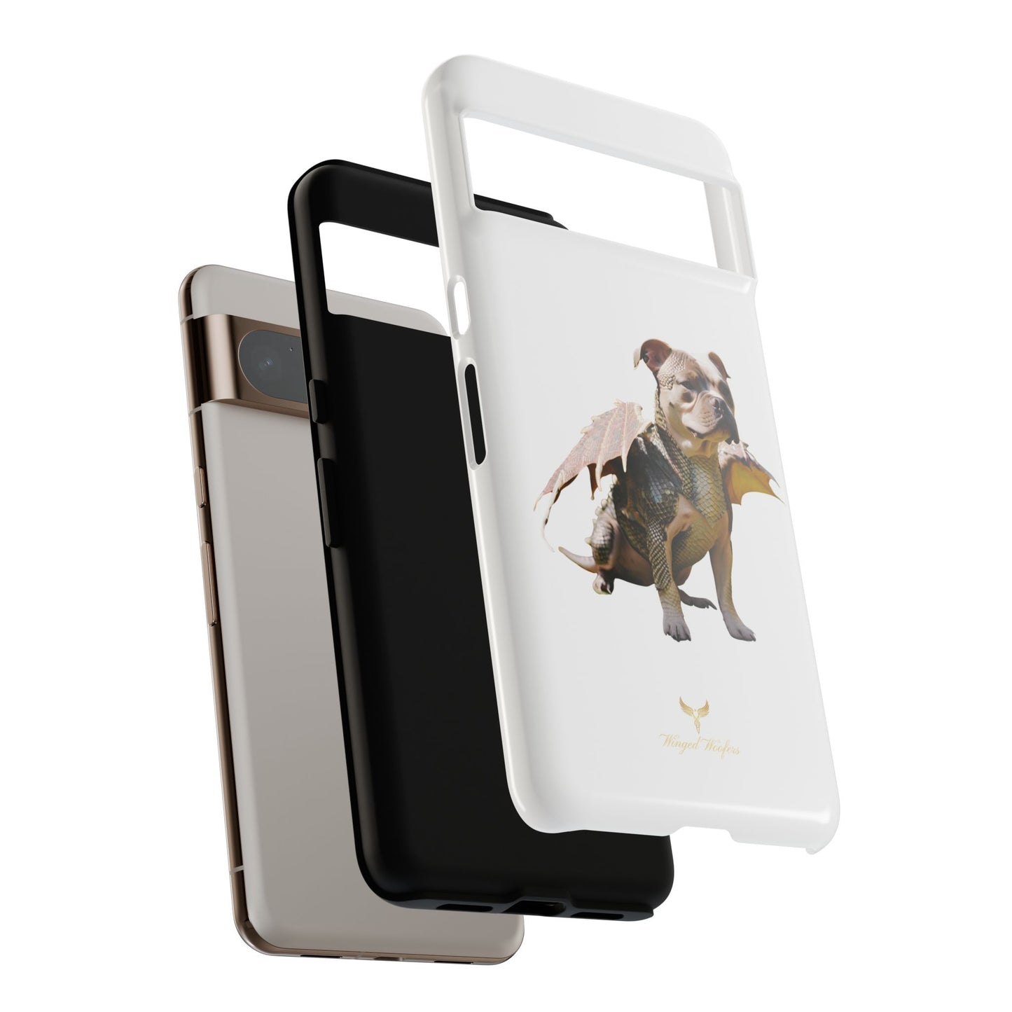 Staffordshire Bulldog Dragon Tough Phone Case - Unique Animal Design for Pet Lovers