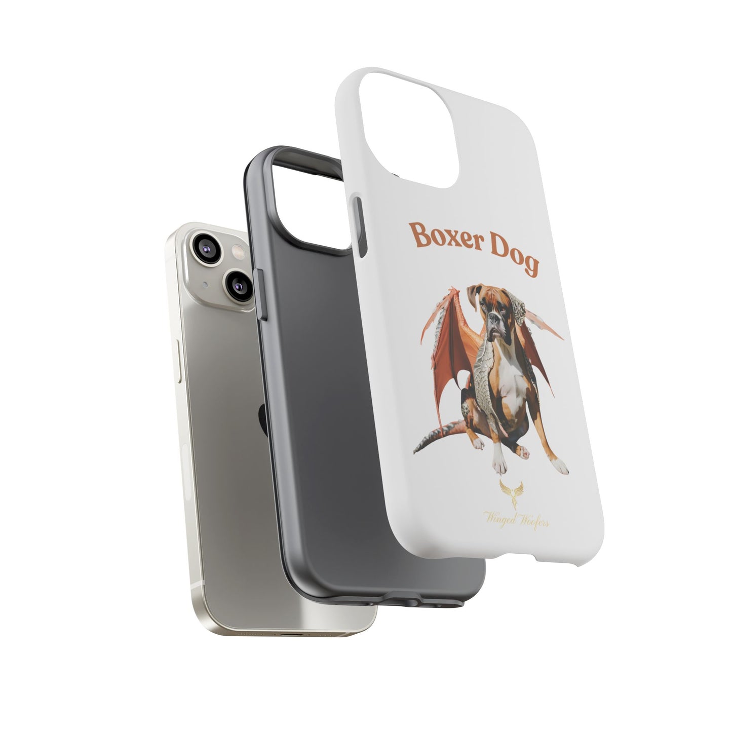 Boxer Dog Dragon Art Phone Case - Tough Cases