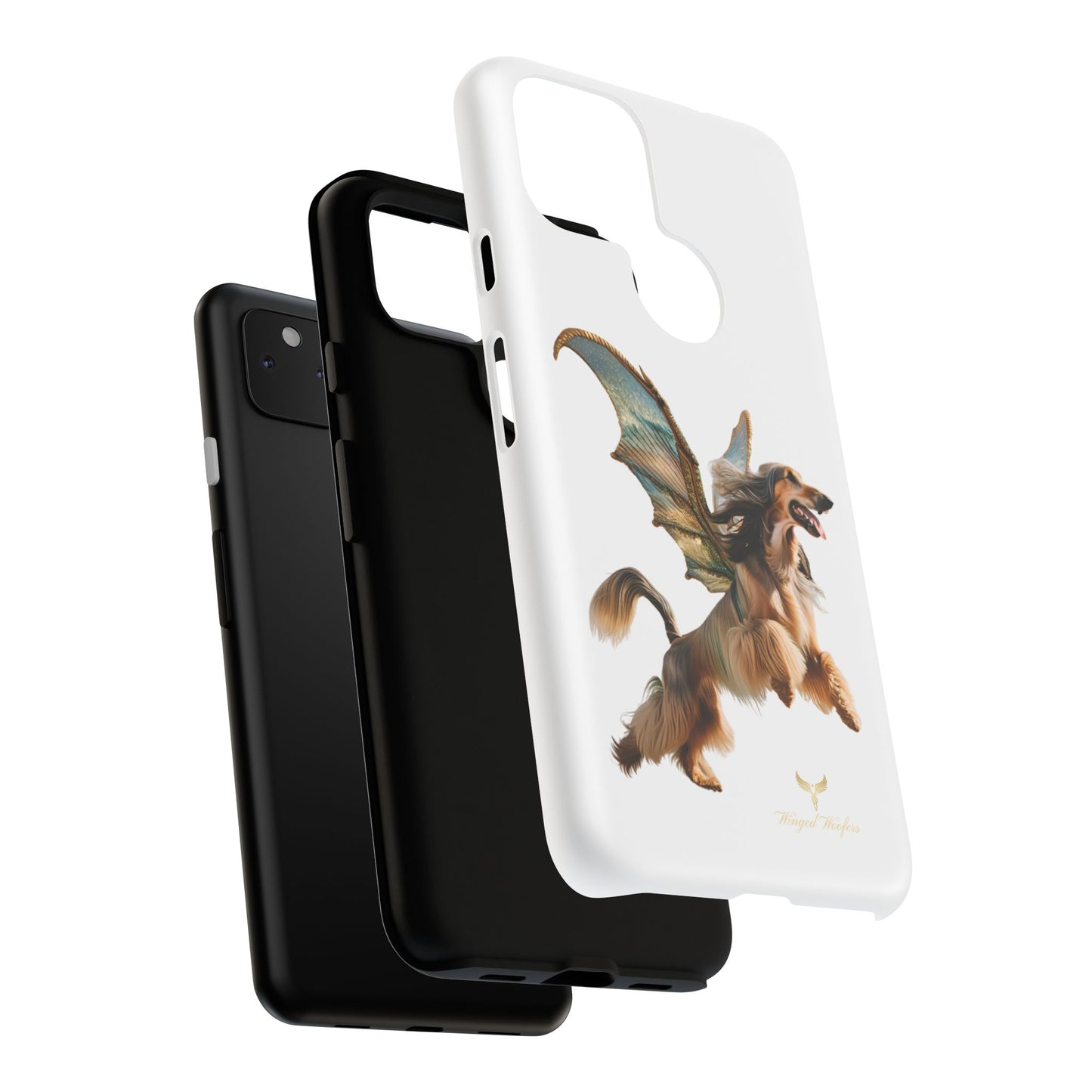 Magical Afghan Hound Dog Phone Case - Tough Cases with Winged Design