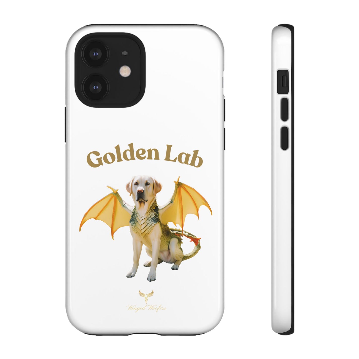 Golden Lab Dragon Phone Case - Tough Protection with a Fun Twist