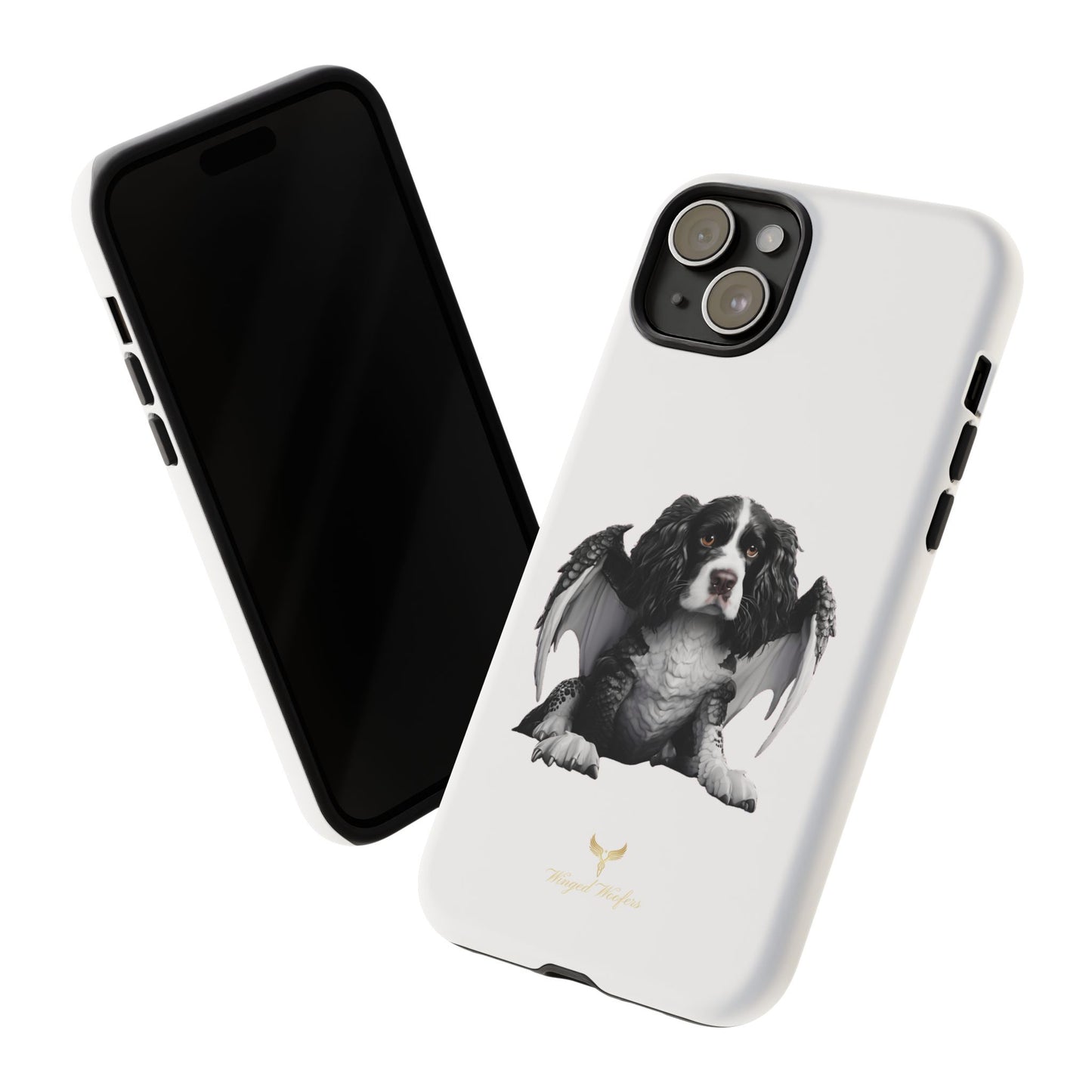 Springer Spaniel Puppy Dragon Winged Dog Phone Case - Tough Cases for Pet Lovers