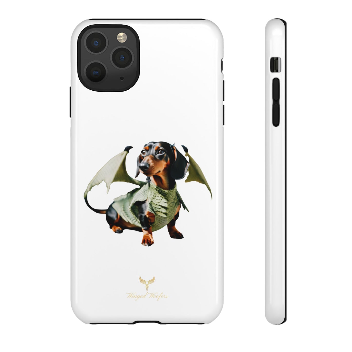 Whimsical Dragon Dog Phone Case - Tough Cases for Pet Lovers