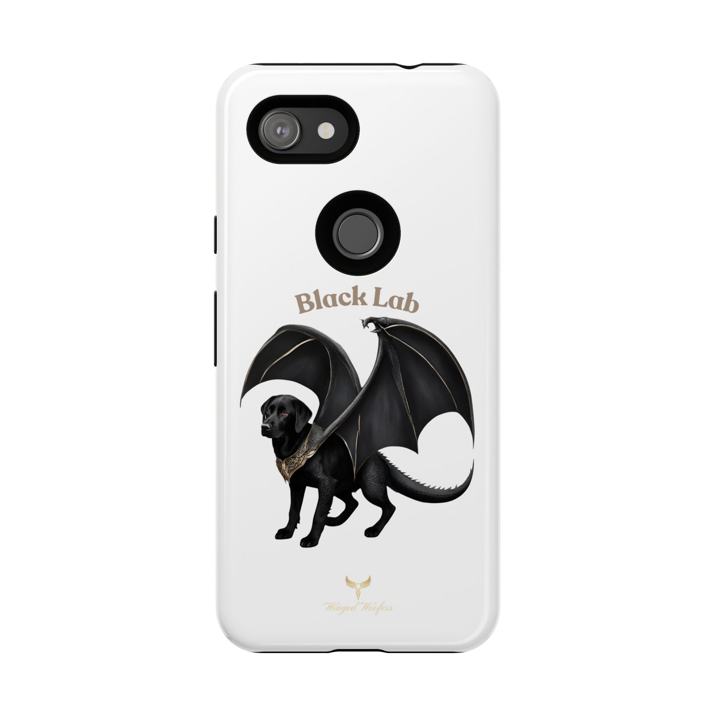 Black Labrador Dragon Case - Tough Phone Case for Pet Lovers