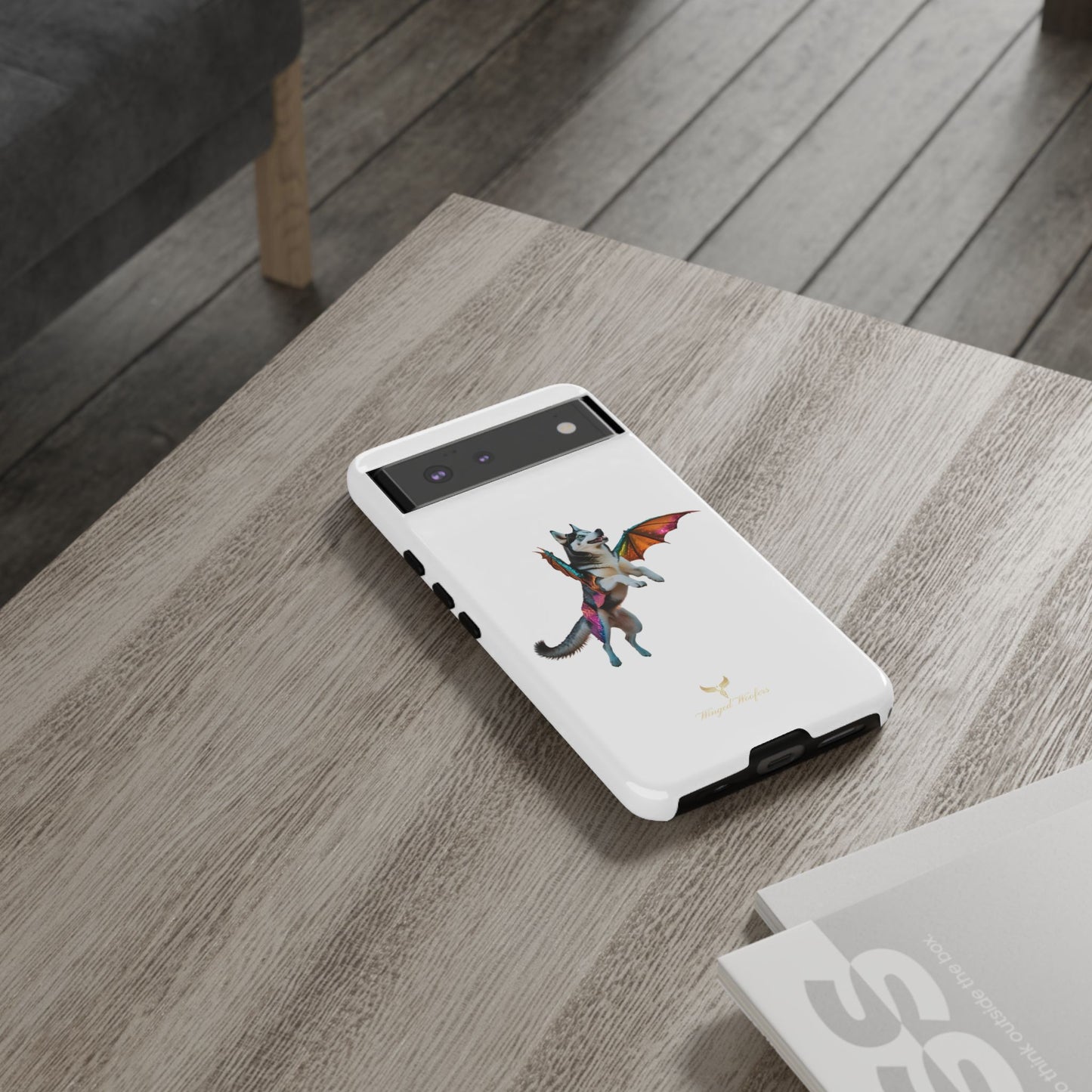 Magical Husky Pet Phone Case - Winged Dog Design | Tough Cases | Unique Animal Lover Gift