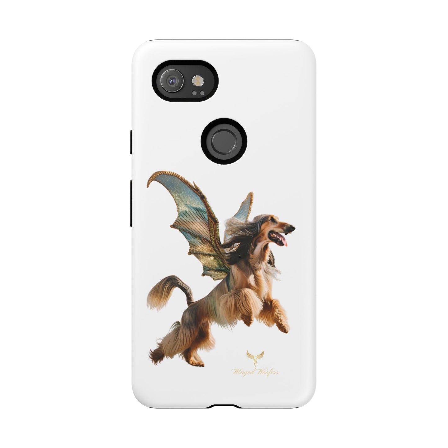 Magical Afghan Hound Dog Phone Case - Tough Cases with Winged Design