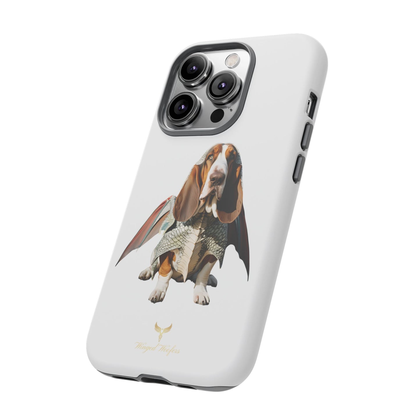 Whimsical Basset Hound Dog Phone Case - Tough Cases for Animal Lovers